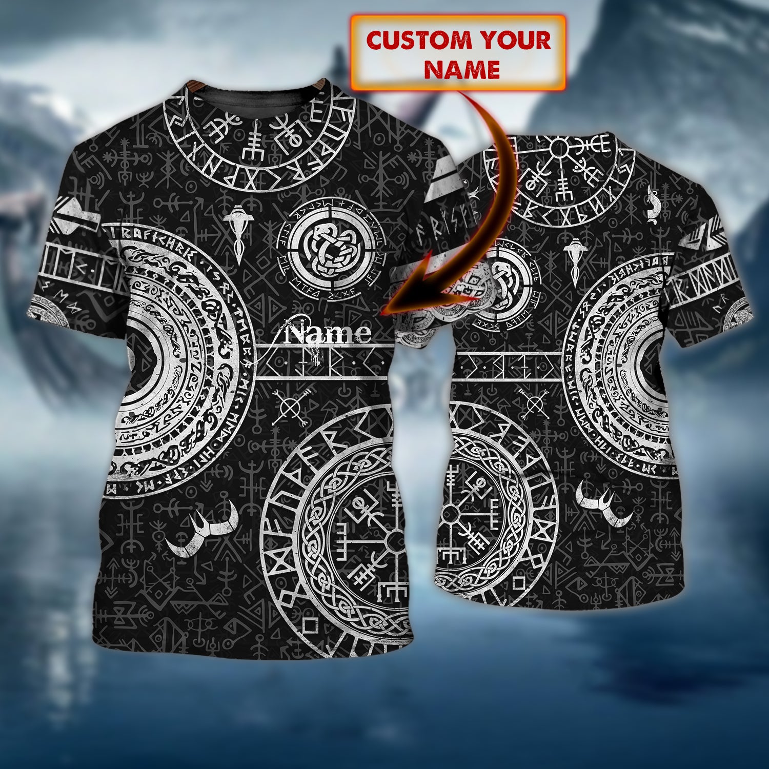 Viking 05 - Personalized Name 3D T Shirt - 16hb