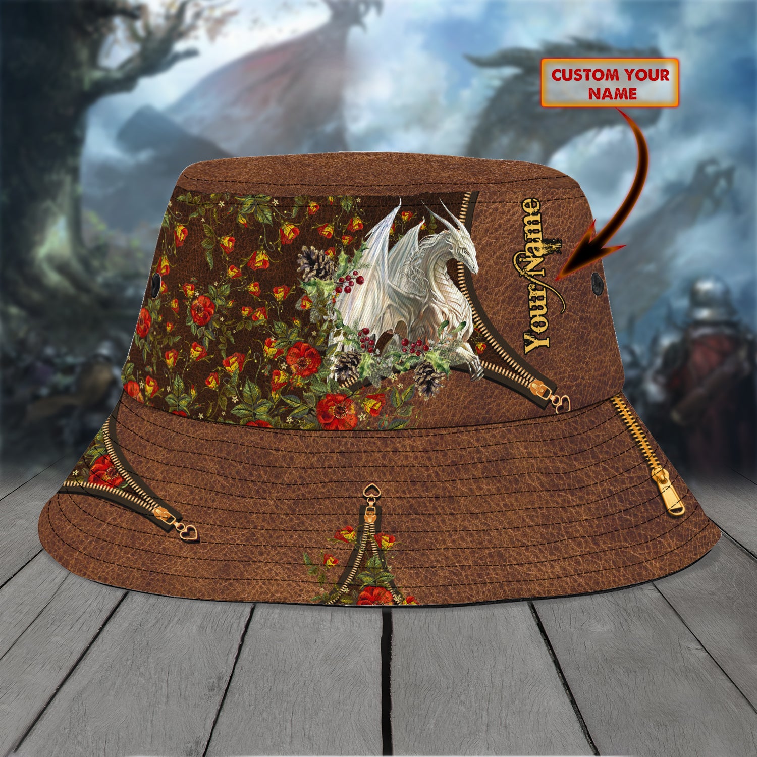 Custom Bucket Hat - Dragon - Fuly 24