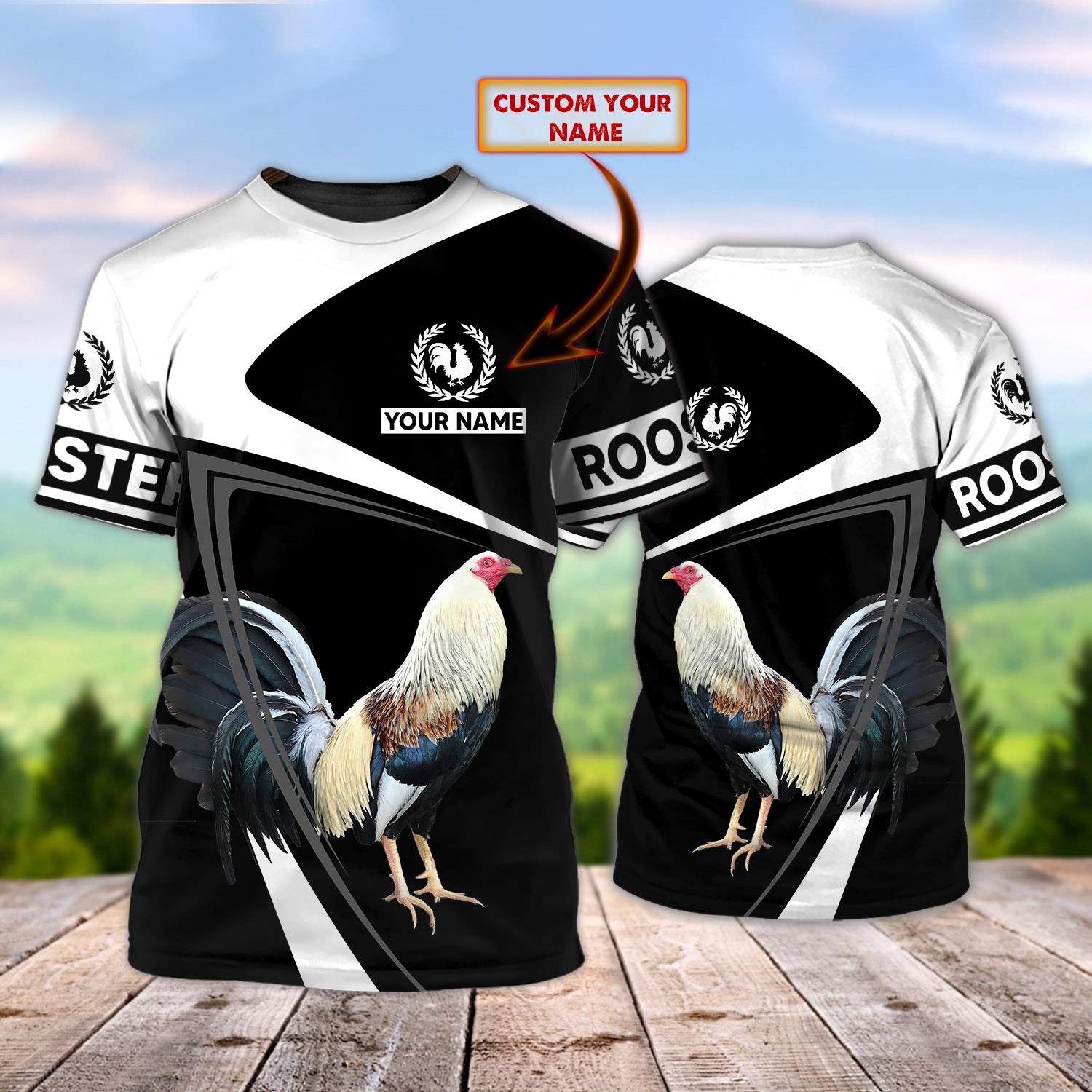 ROOSTER- Personalized Name - 3D T Shirt - HN95