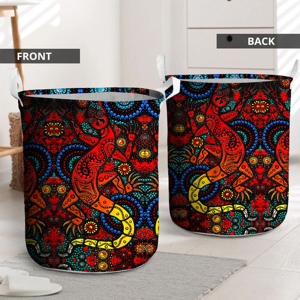 Beautiful Aboriginal Art Laundry Basket