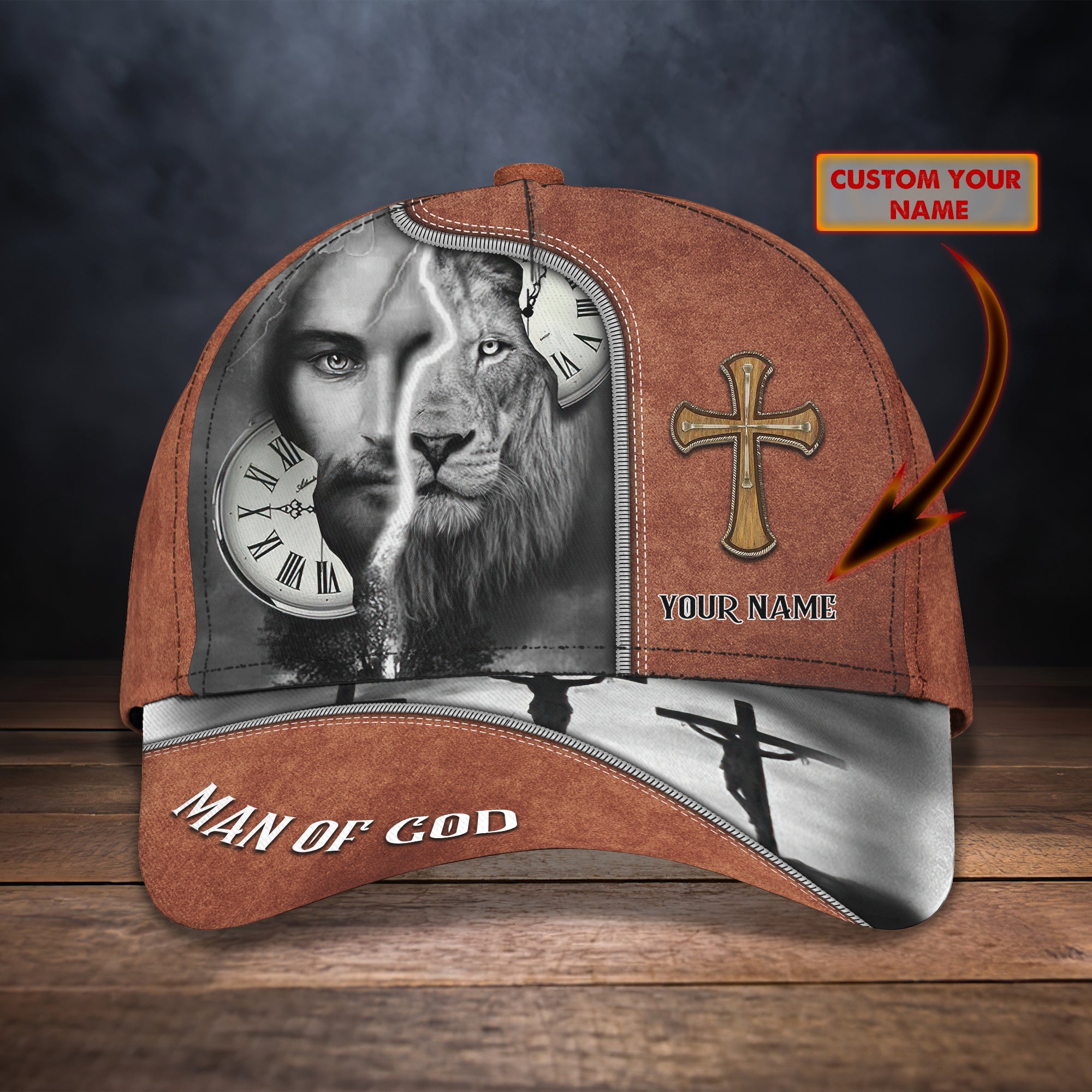 MAN OF GOD  - Personalized Name Cap - Tt99-138