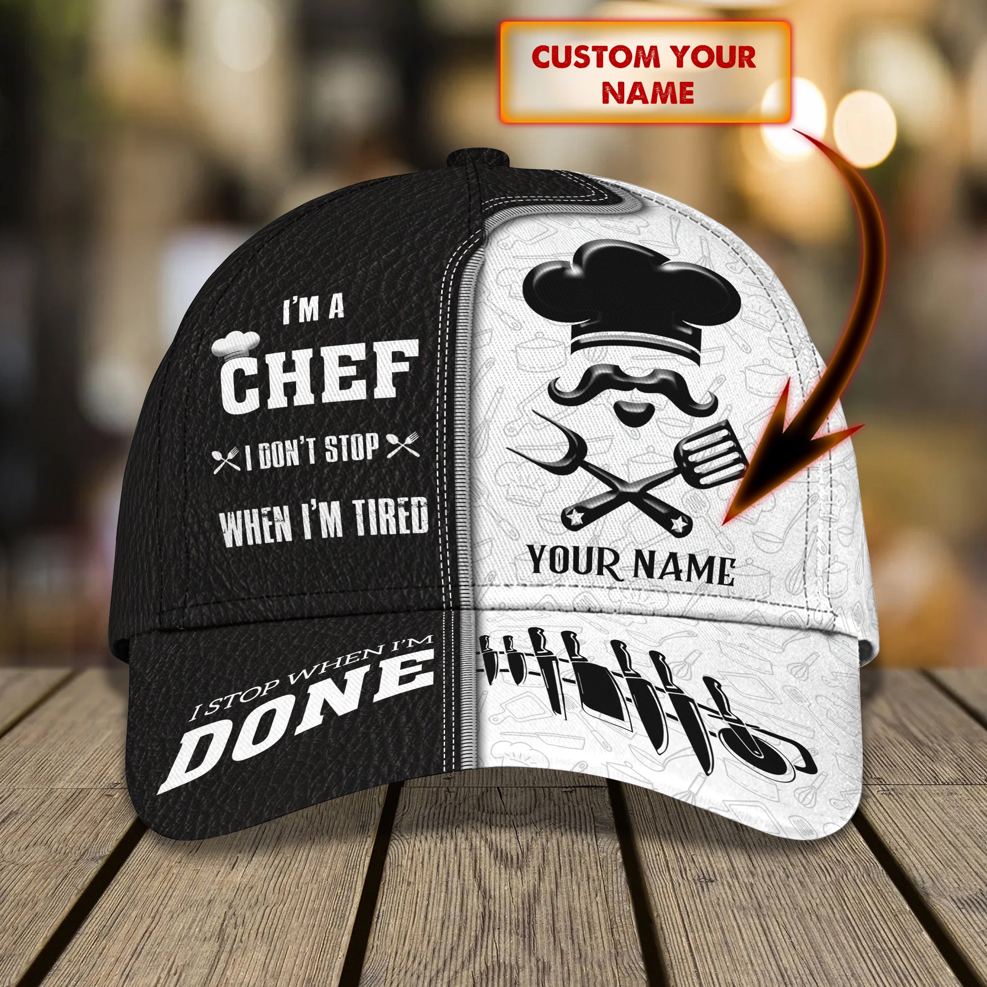 Chef - Personalized Name Cap - TT99-195