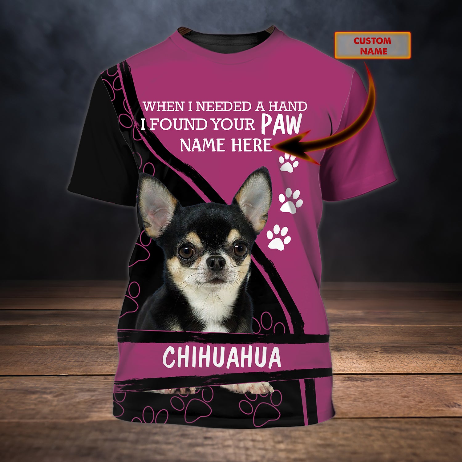 I Found Your Paw - Personalized Name 3D Tshirt - QB95