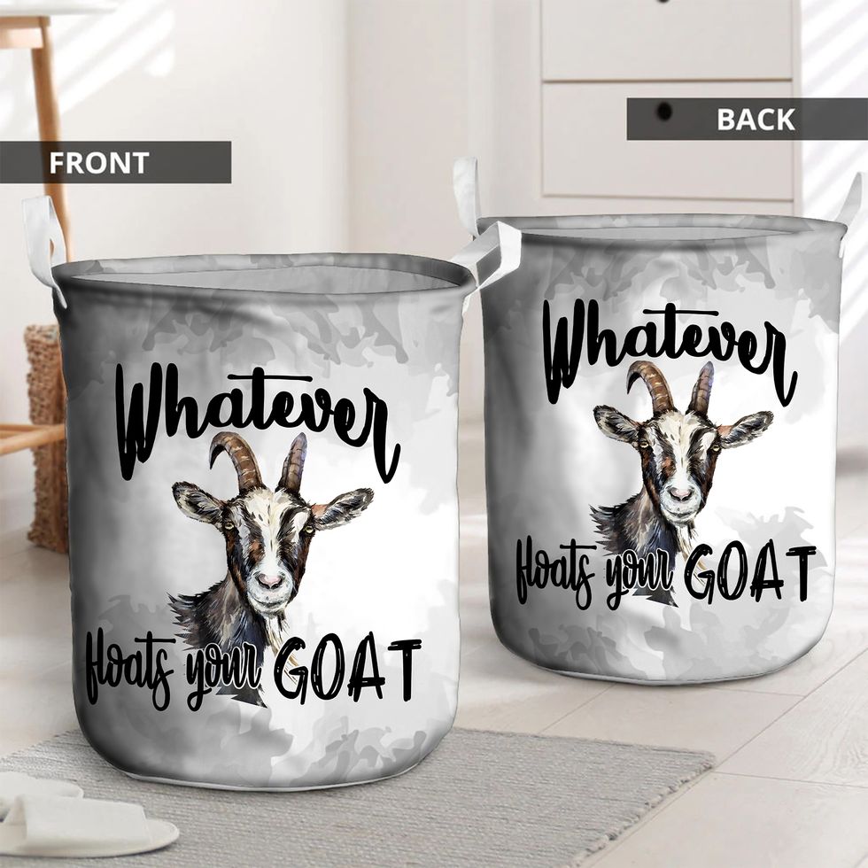 Whatever Floats Your Goat Laundry Basket 2