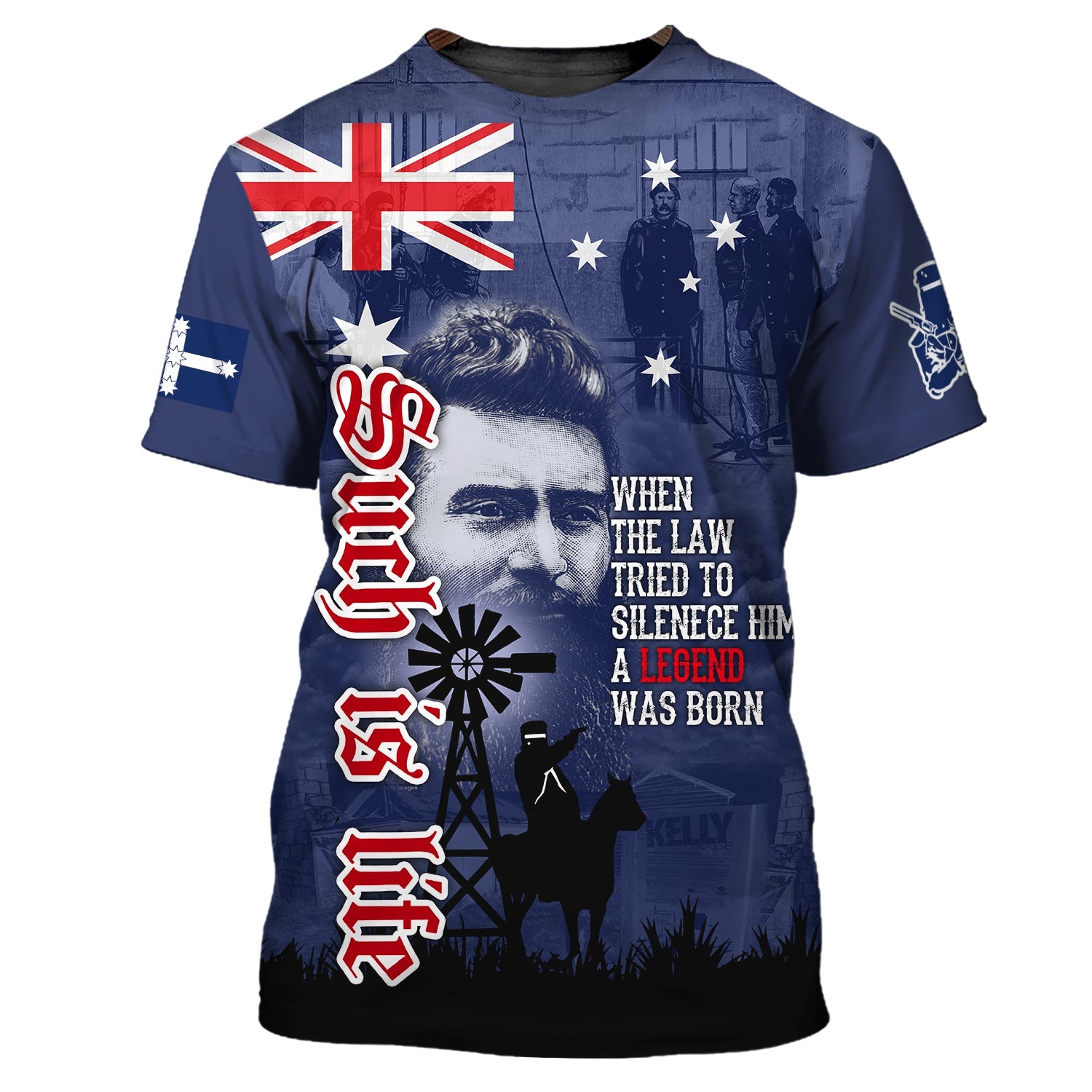 Ned Kelly 3D Tshirt 184, Nsd99