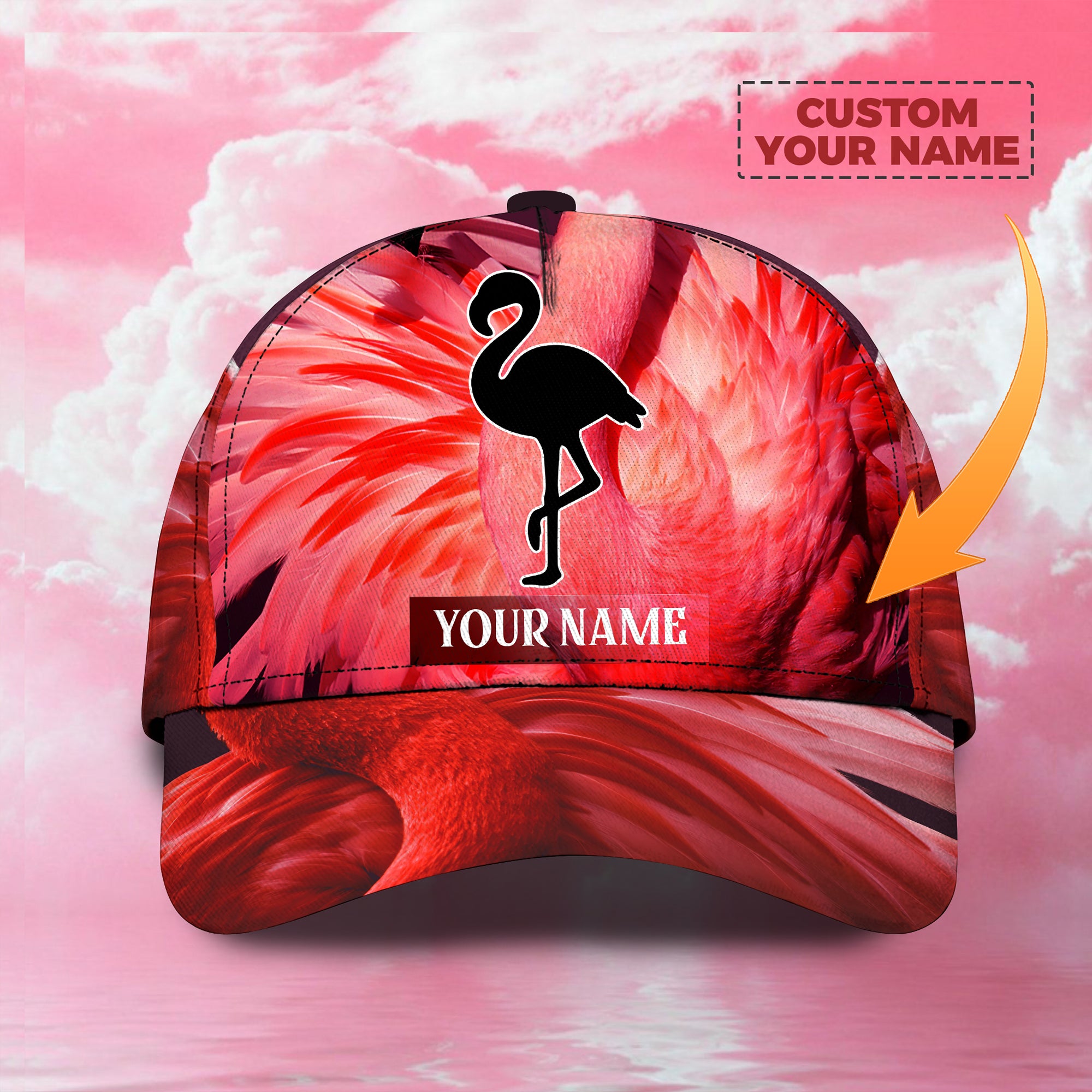 Beautiful Flamingo- Personalized Name Cap 05- Lta98