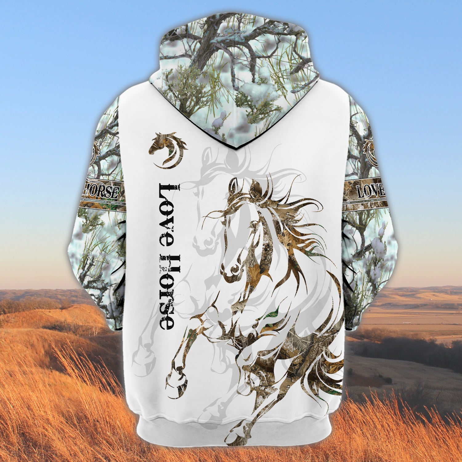 Horse - Personalized Name 3D Zipper hoodie - TD96