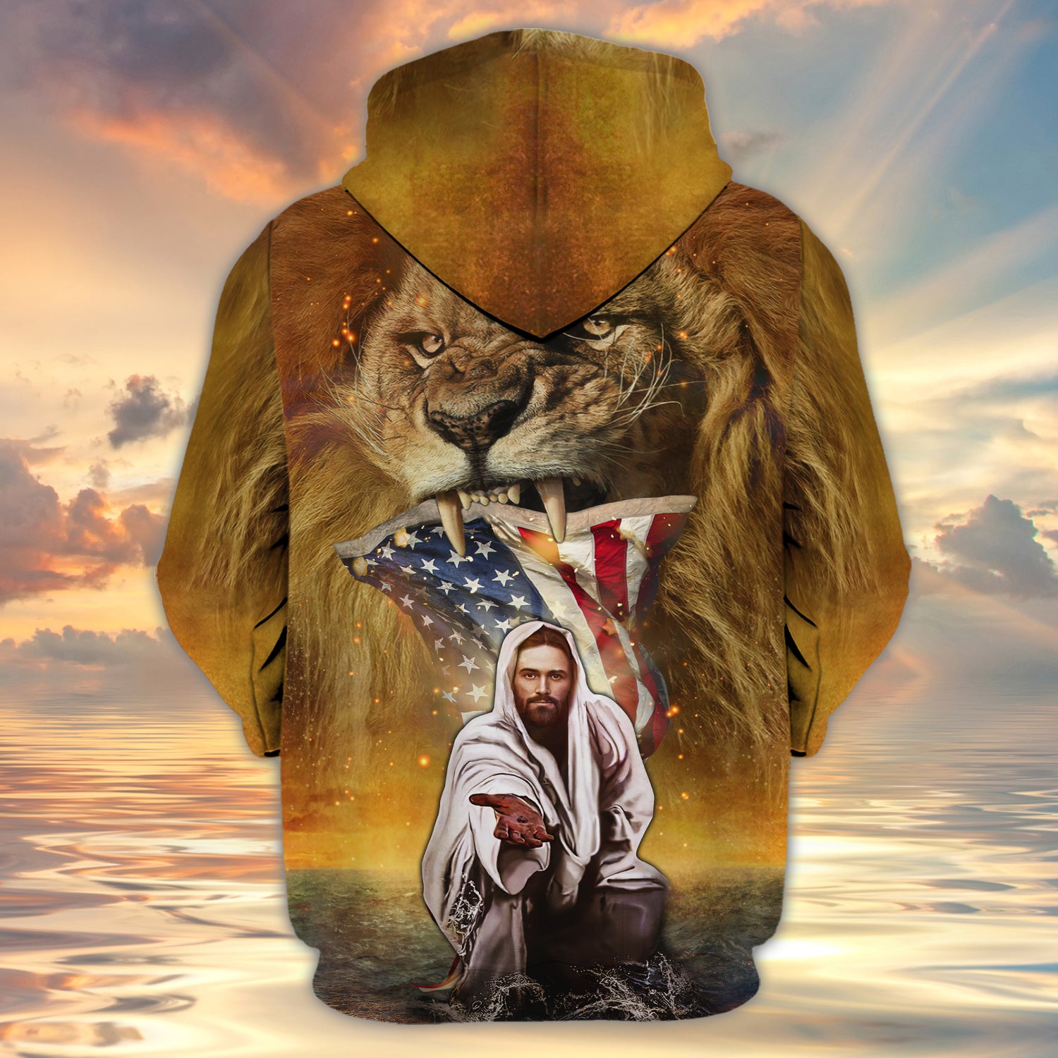 God bless America 3D full print shirt Gift for Christian 1855 Htv