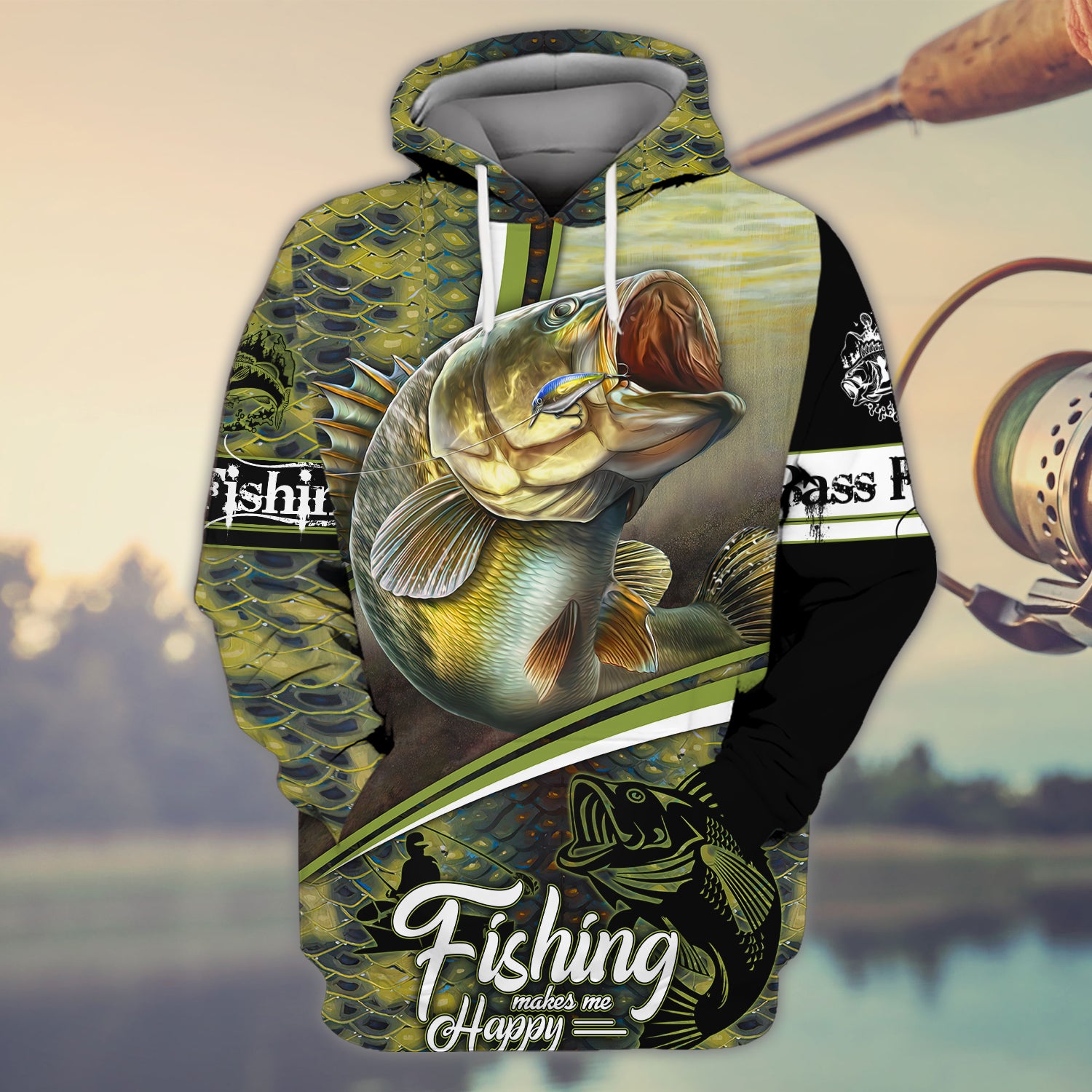 Bass Fishing - 3D Full Print - S98