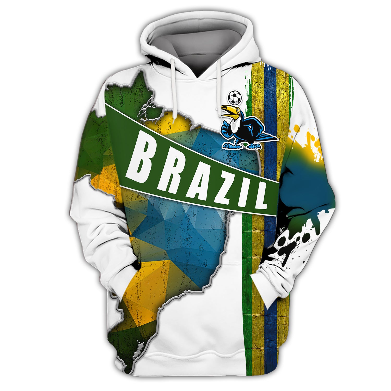 Brazil Fans Toucan Design Shirt 3D Tshirt For The Brazil Fans