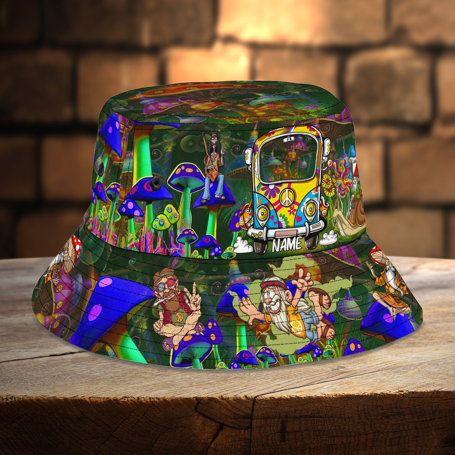 Custom Bucket Hat  - Hippie - TTD97-159