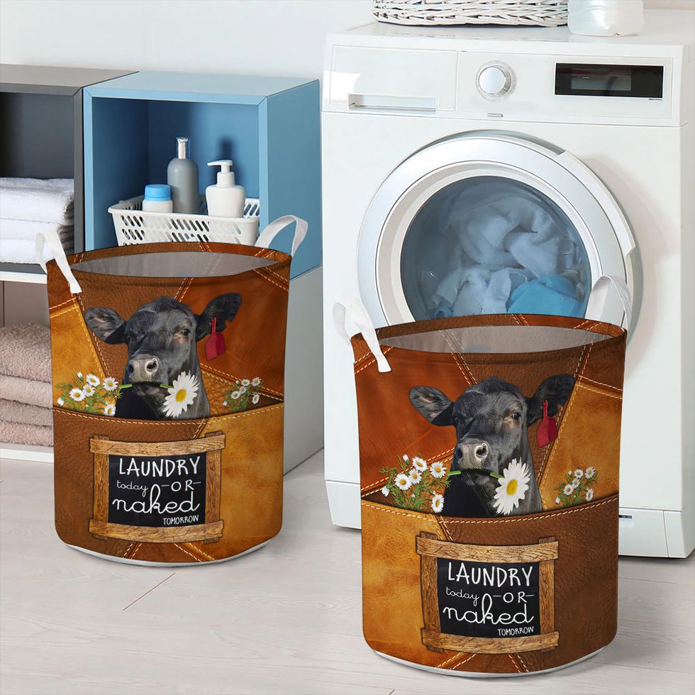 Black Angus - Laundry Today Or Naked Tomorrow Laundry Basket