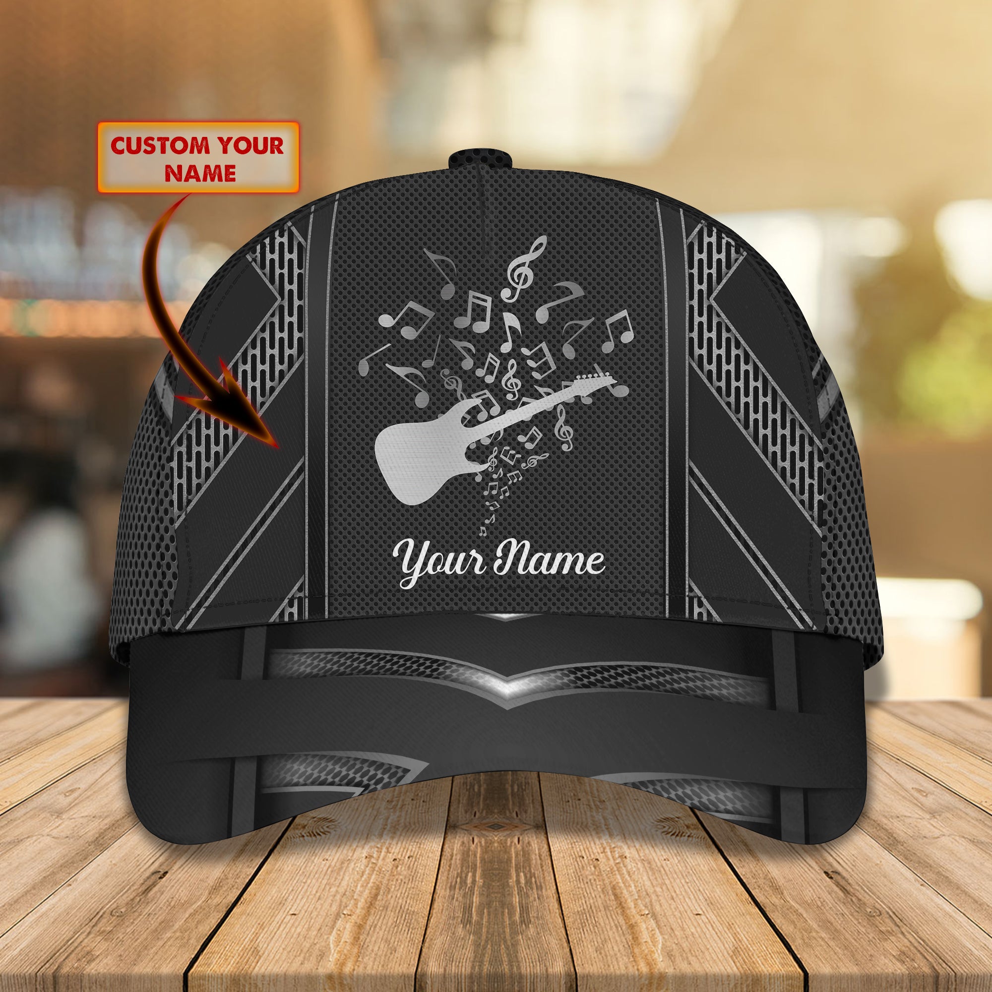 GUITAR CAP2 - Personalized Name Cap - BY97