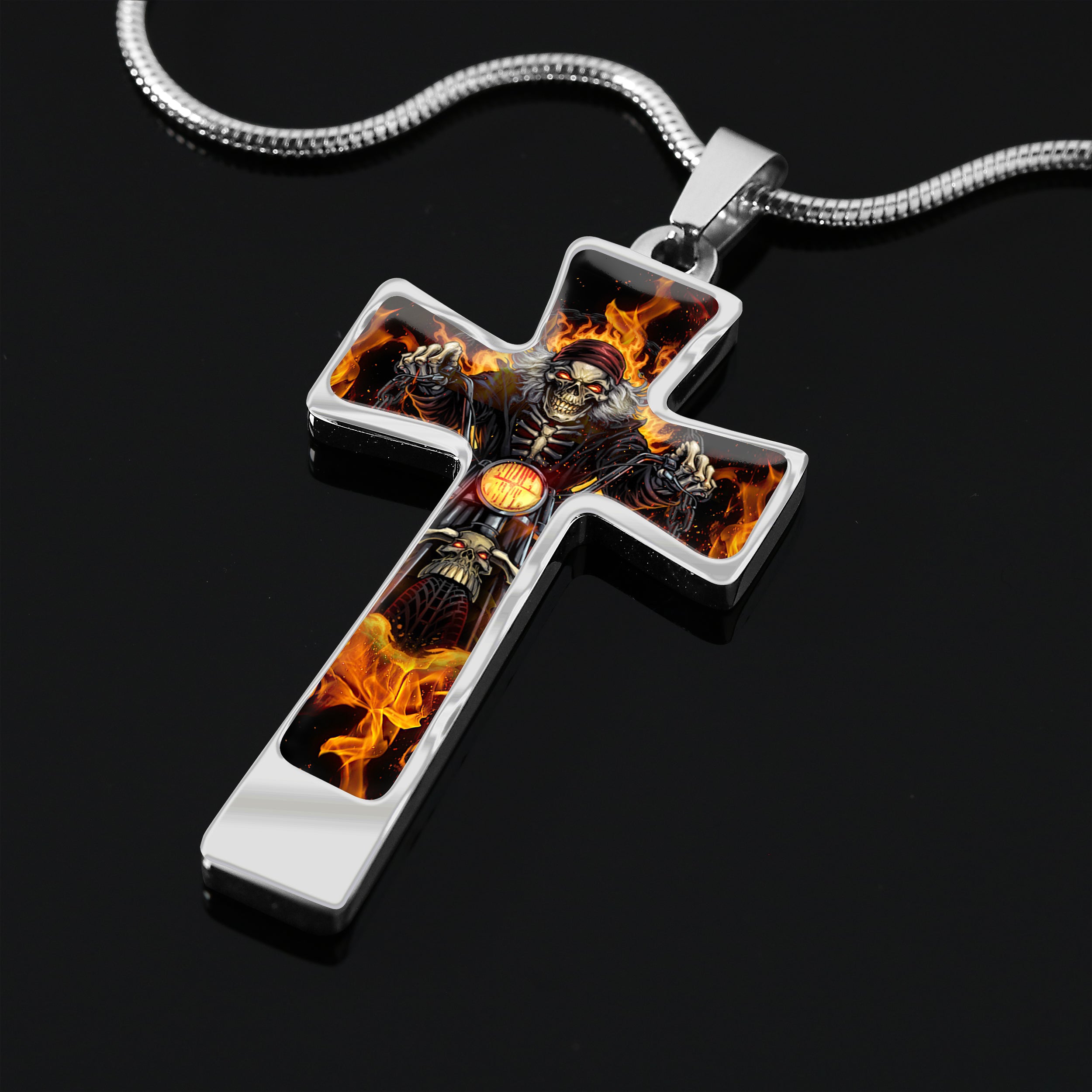 Custom Cross Necklace - Biker - Fuly 7