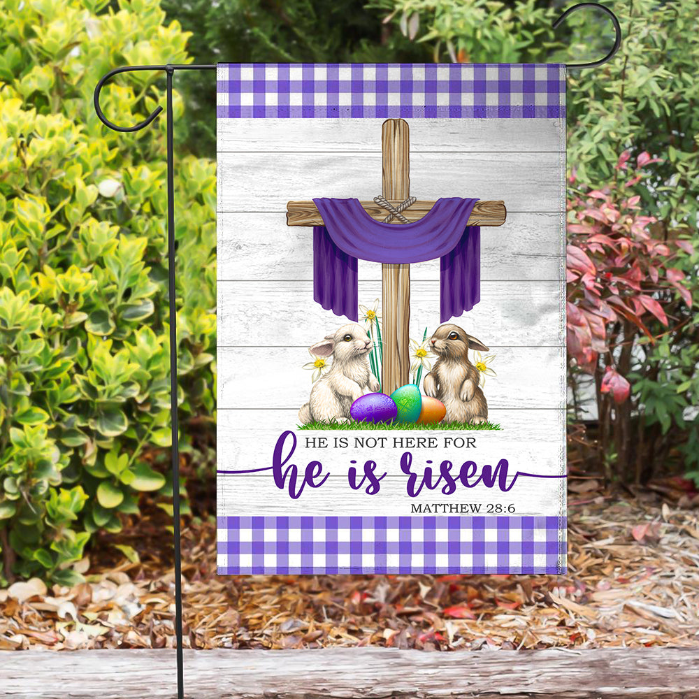 He Is Not Here, for He Is Risen 3D Flag