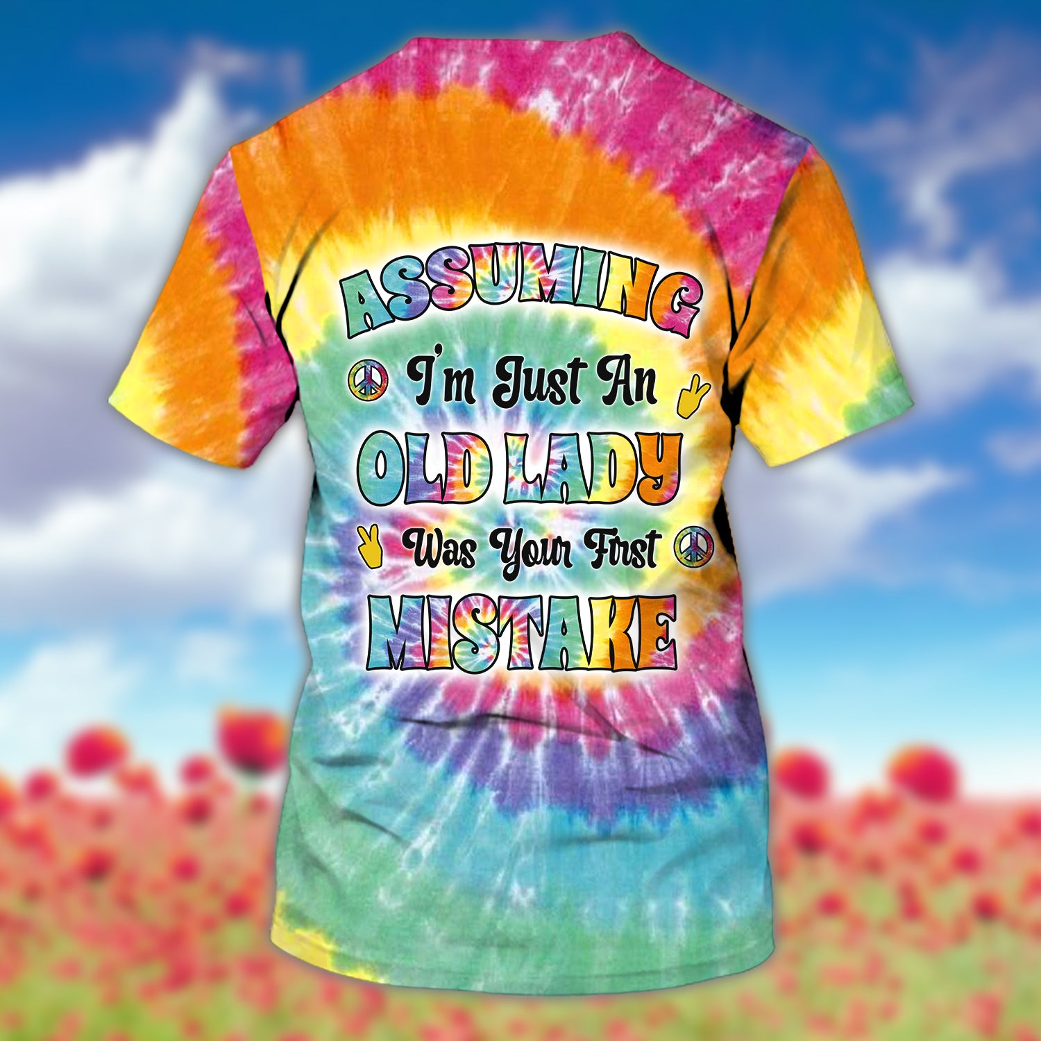Hippie - Personalized Name 3D Tshirt - dah