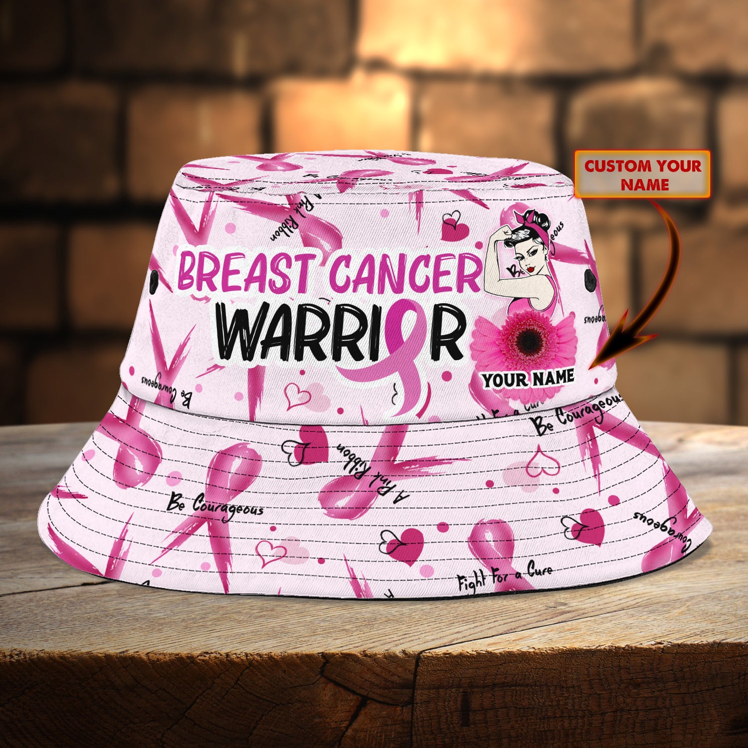 Custom Bucket Hat - Breast Cancer - NBTT