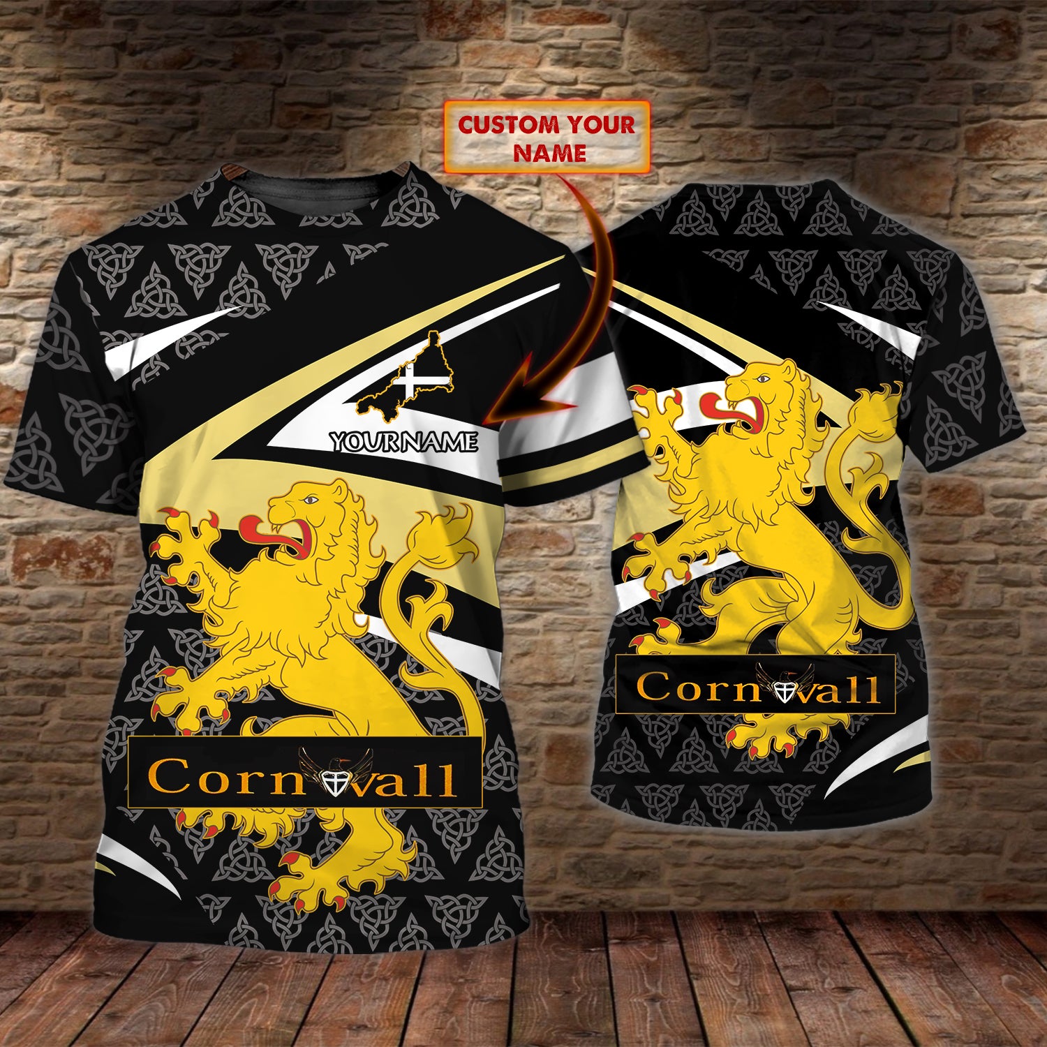 Cornwall 11 - Personalized Name 3D Tshirt - QB95