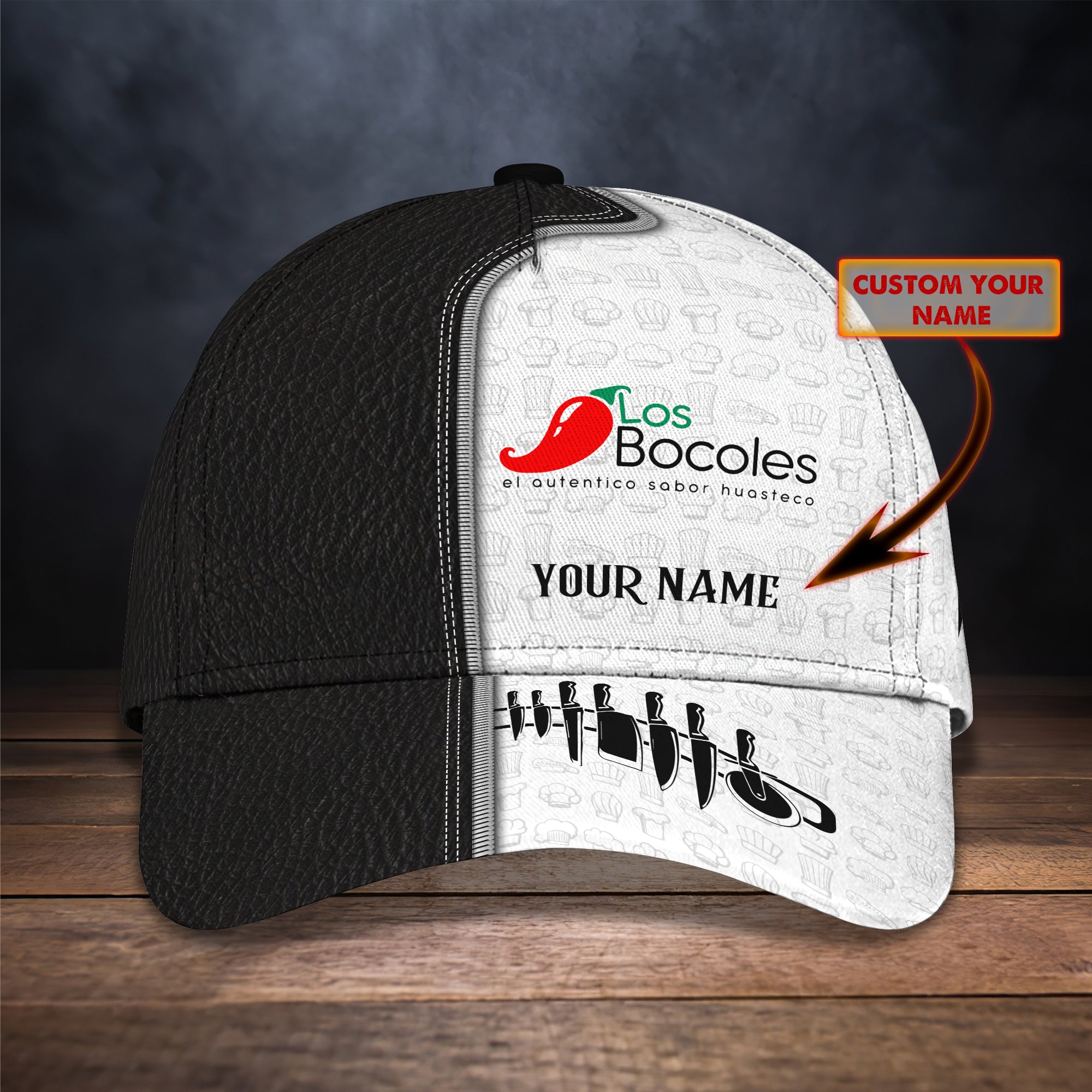 Chef, Personalized Name Cap, KD02, RINC98