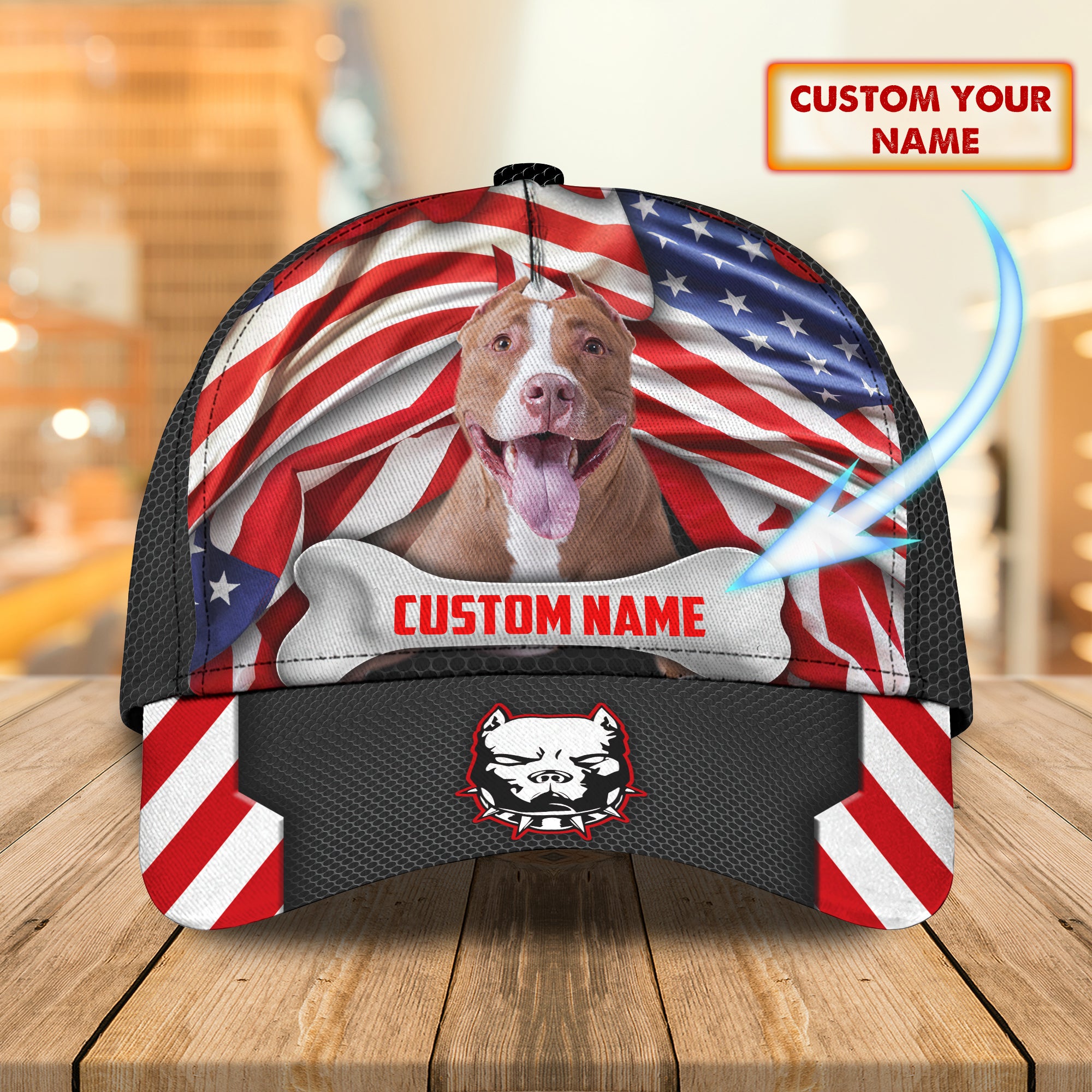 Pitbull 07 - Personalized Name Cap - Ha97