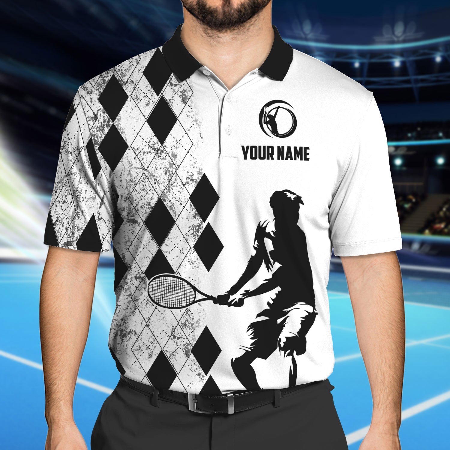 Tennis Personalized Name 3D Polo Shirt - Td97 01