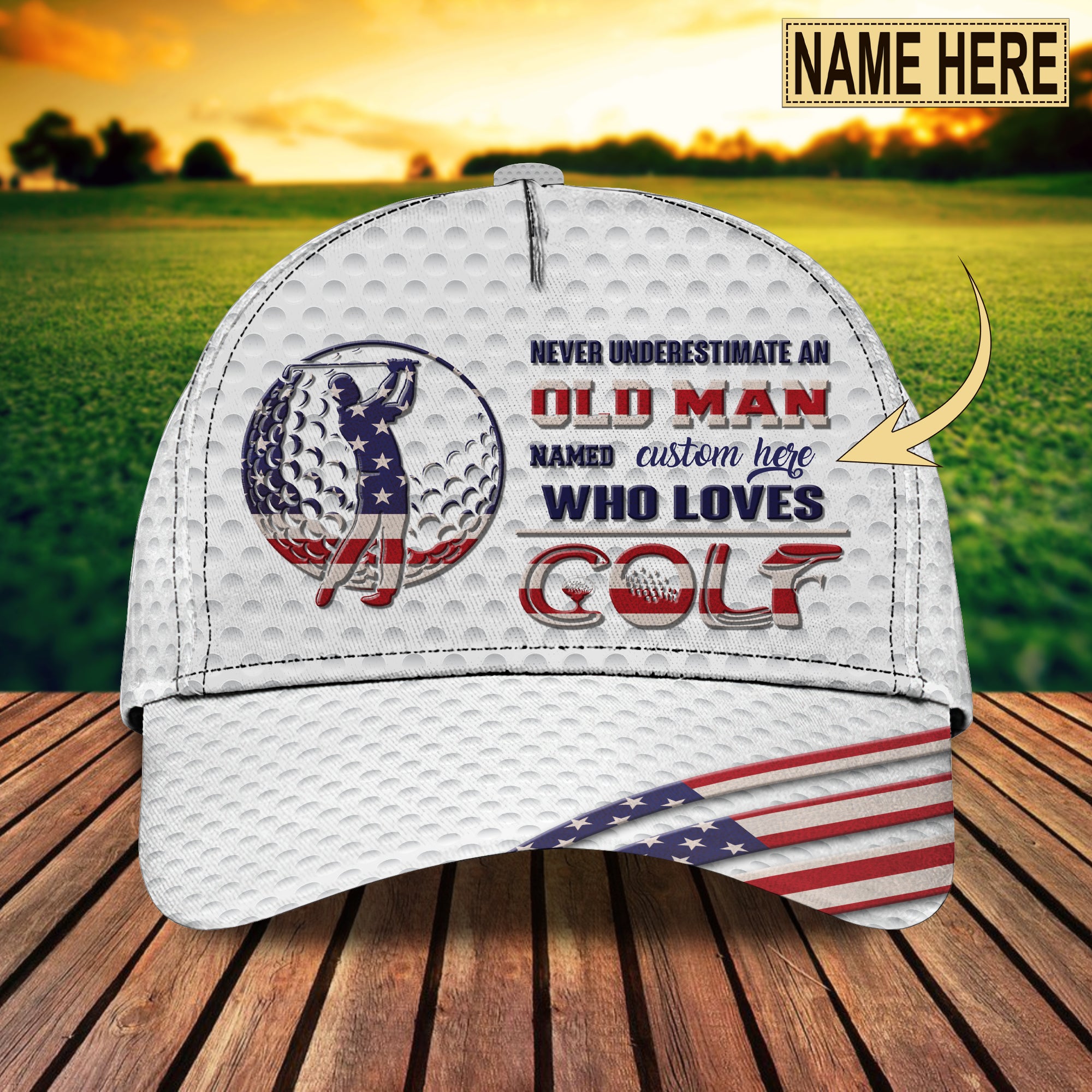 Golf - Personalized Name Cap - Nmd 13