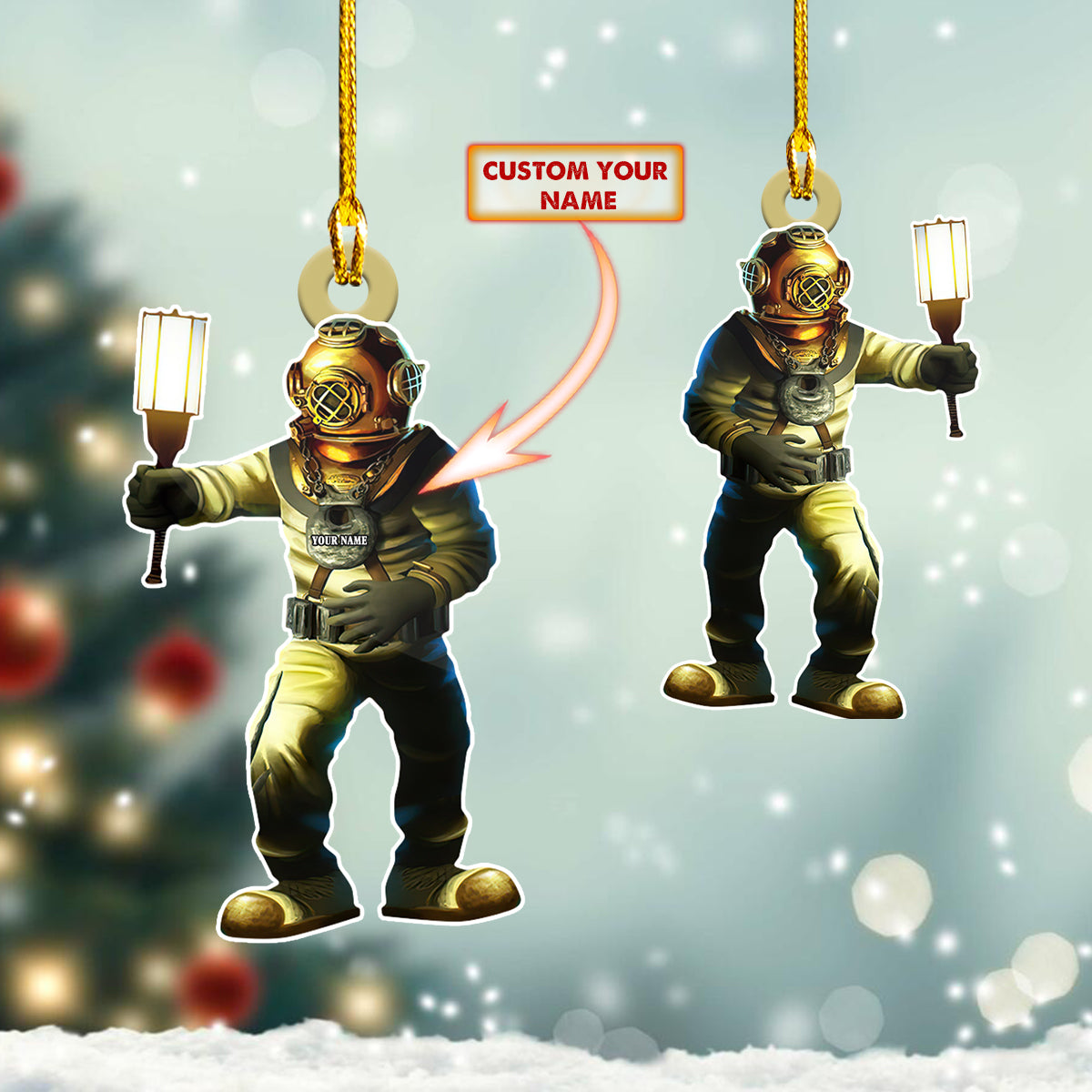 Scuba Diving Ornament - Scuba Diving Gift - CSO - Scuba Diver Gift