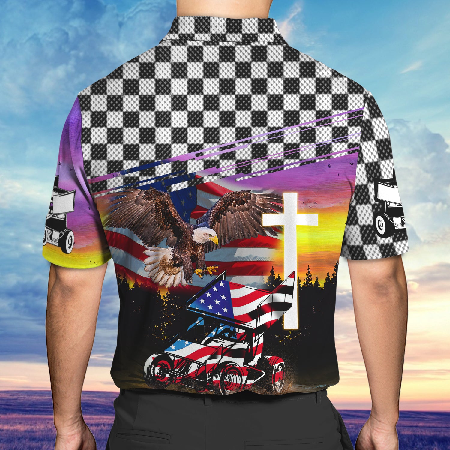 Dirt Racing 2 - Personalized Name 3D Polo Shirt - Hdmt