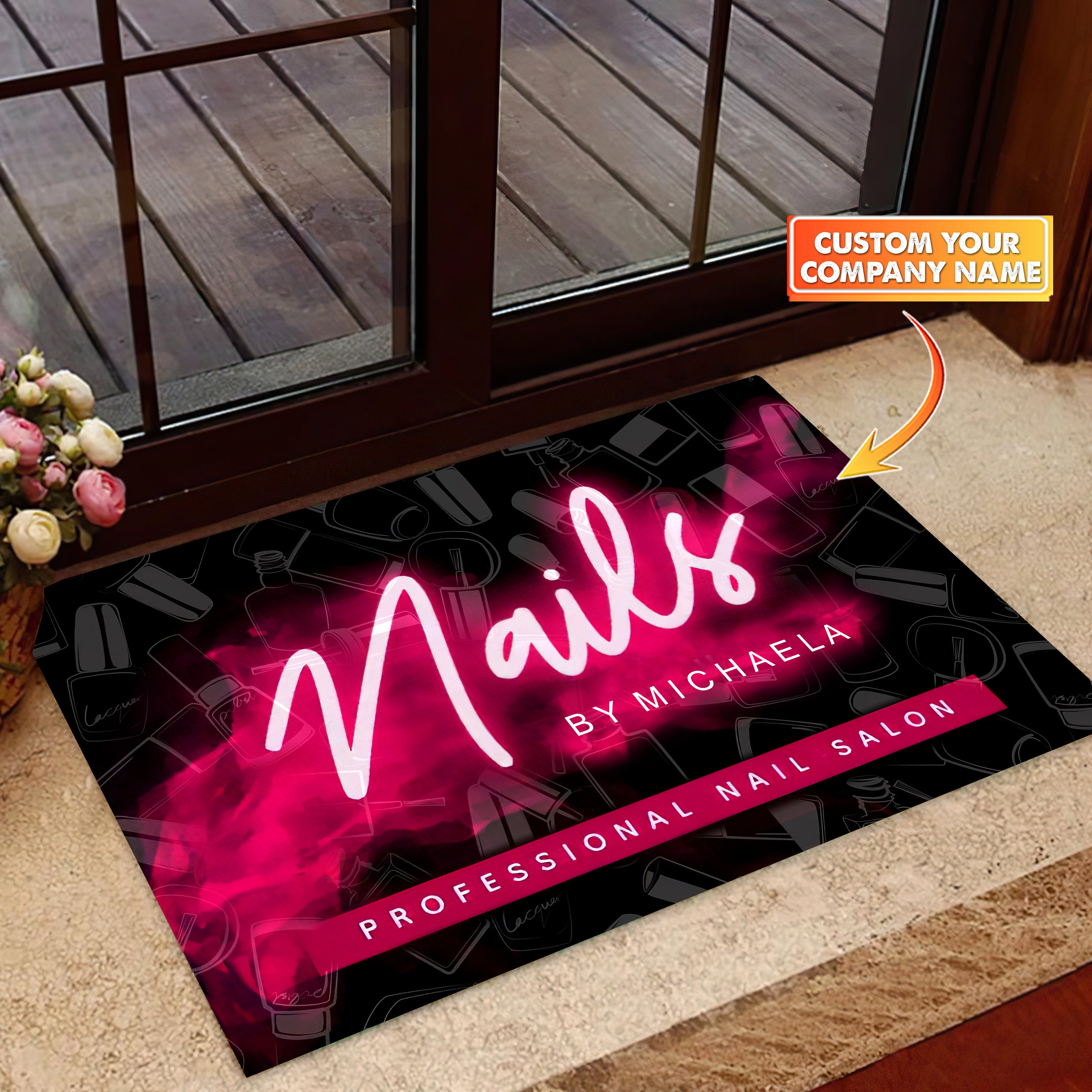 Latest Nail Artist Custom Nail Salon Doormat