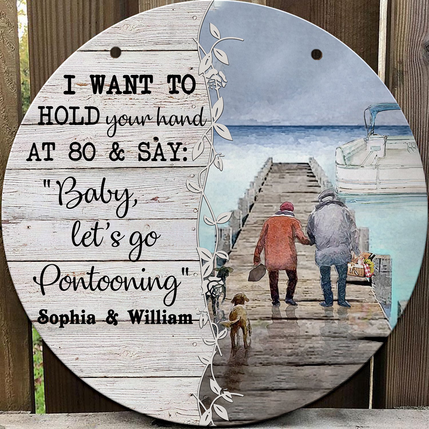 Custom Wooden Sign - PONTOON VER 4 - NA93 – Trends Personalized