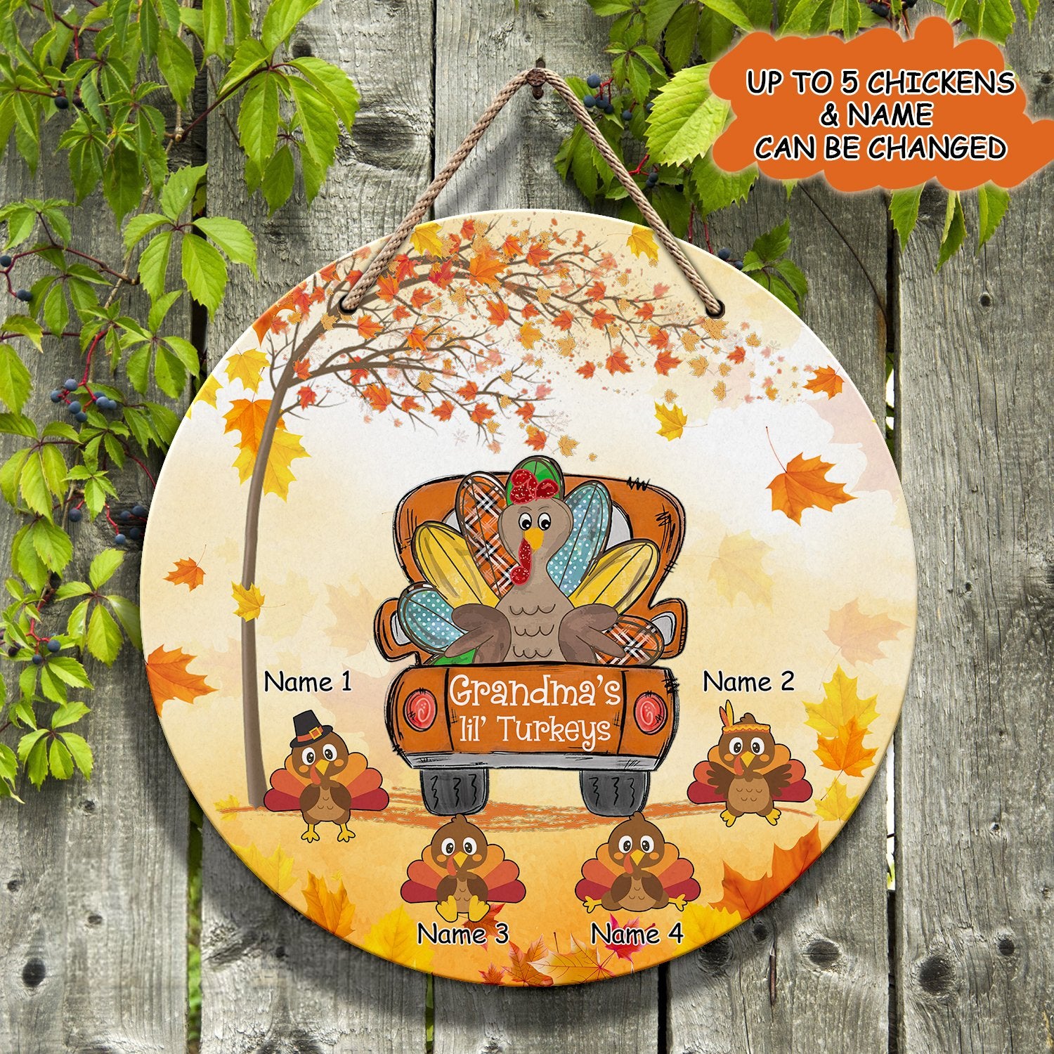 RD- PT97 - WOODEN SIGN - FALL NANA 133