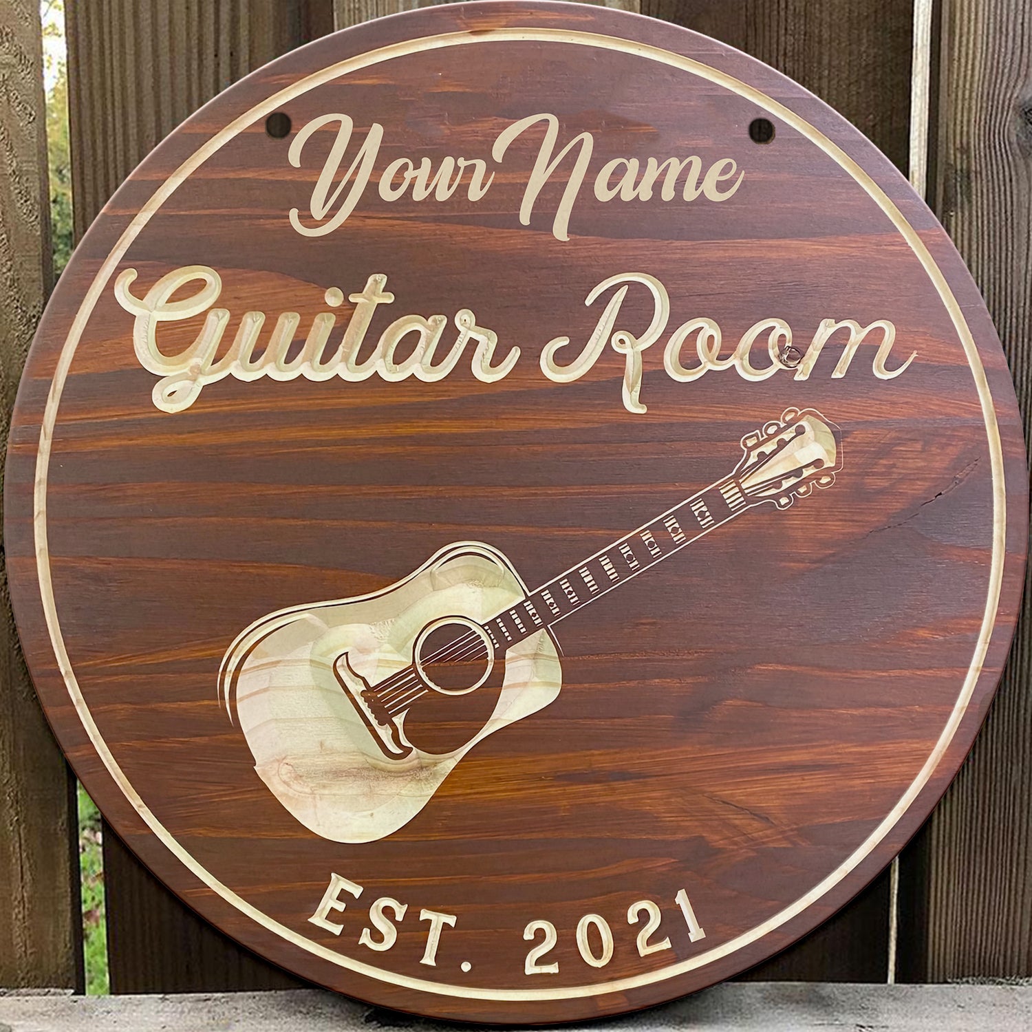 GUITAR - Custom Wooden Sign 39 - HTA