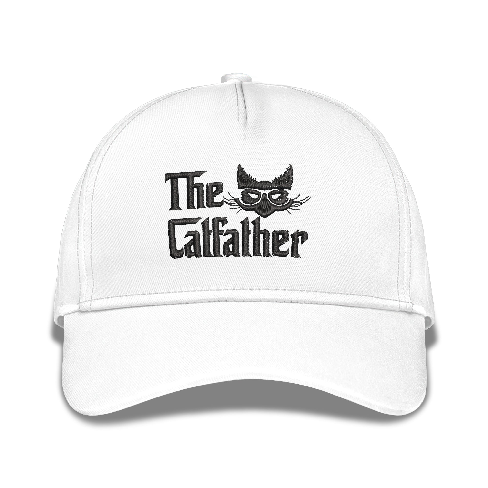 Catfather Cat Daddy Cat Dad Embroidered Baseball Caps