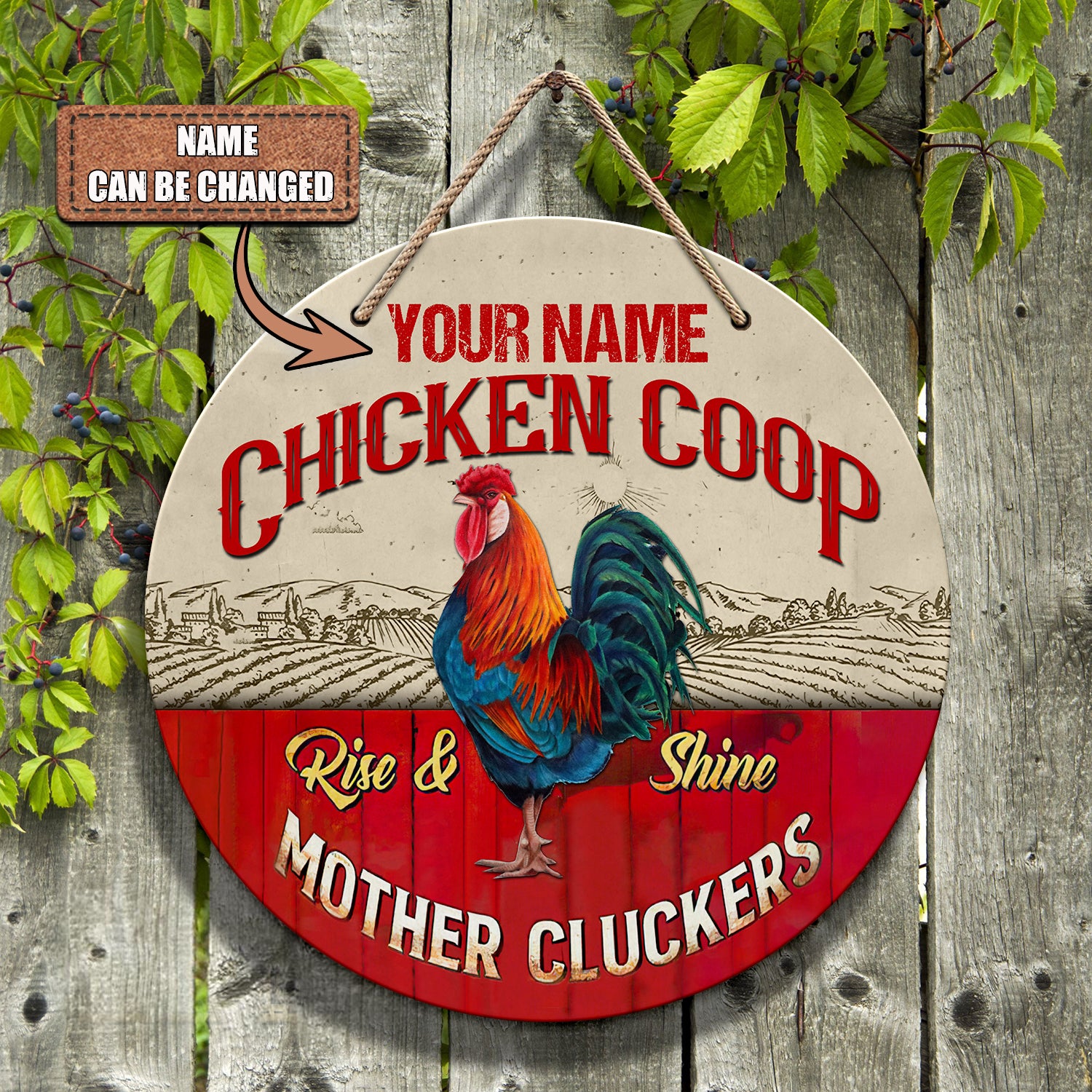 Custom Wooden Sign 01 - CHICKEN COOP - NBTT