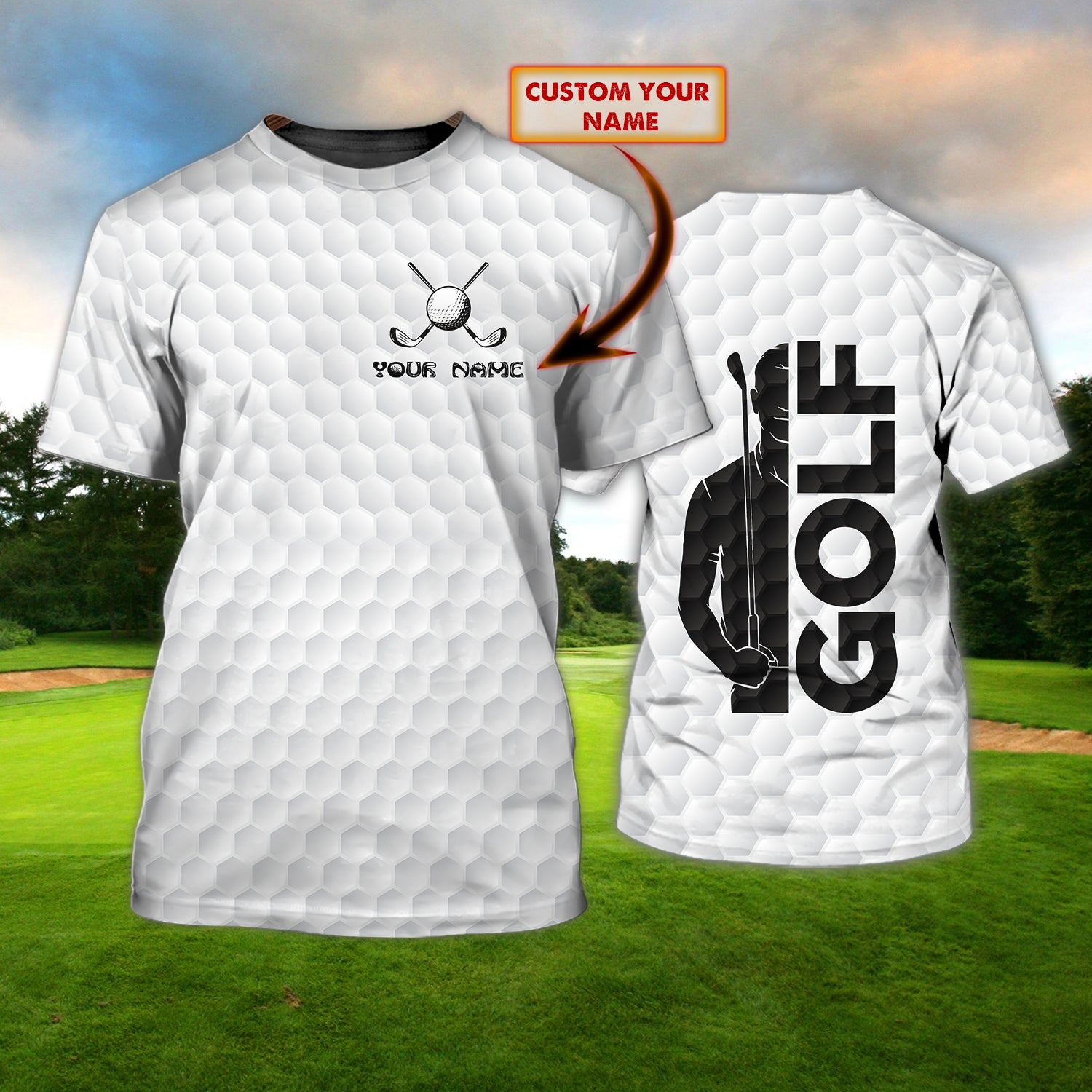 GOLF1 - Personalized Name 3D Tshirt - BY97