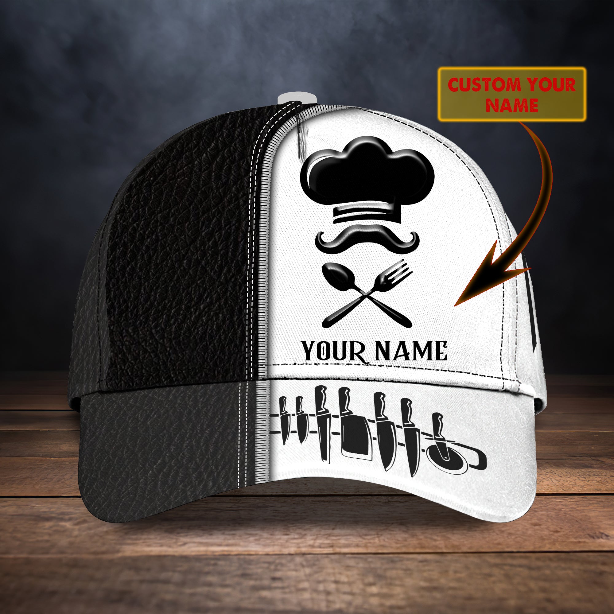 RINC98 - Personalized Name Cap - Chef03