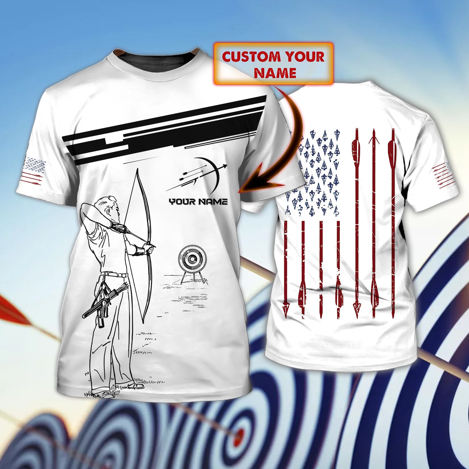 Archery - Personalized Name 3D Tshirt - TT99-188