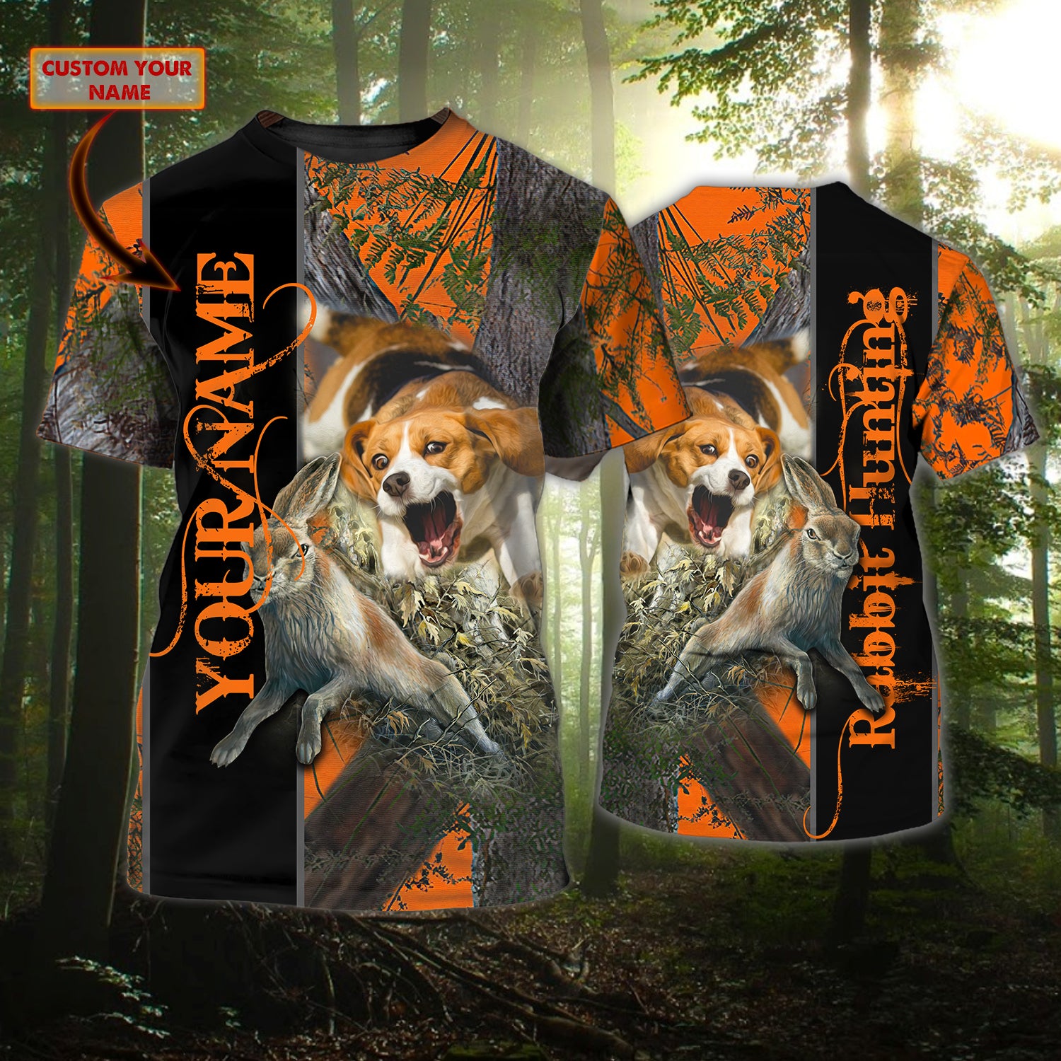 BEAGLE - Personalized Name 3D Tshirt - H98 - 005