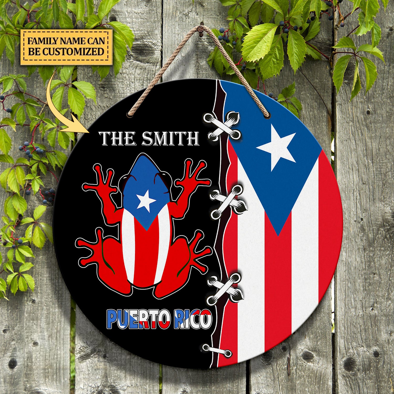 NA93 - WOODEN SIGN - PUERTO RICO 37