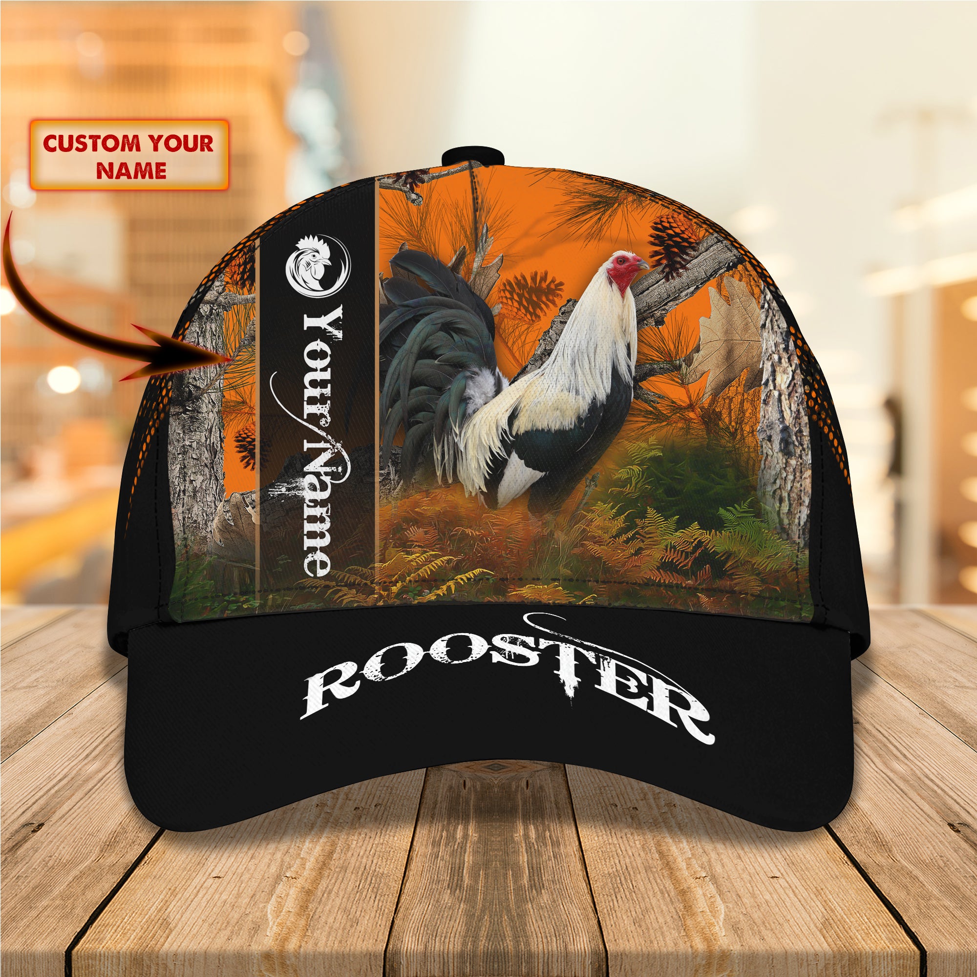 Rooster - Personalized Name Cap - Tra96