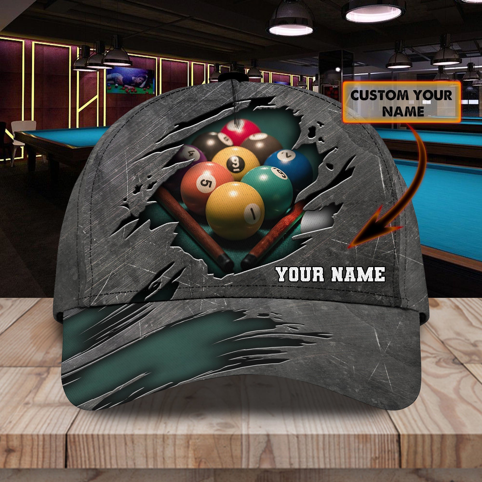 Billiard - Personalized Name Cap - QB95