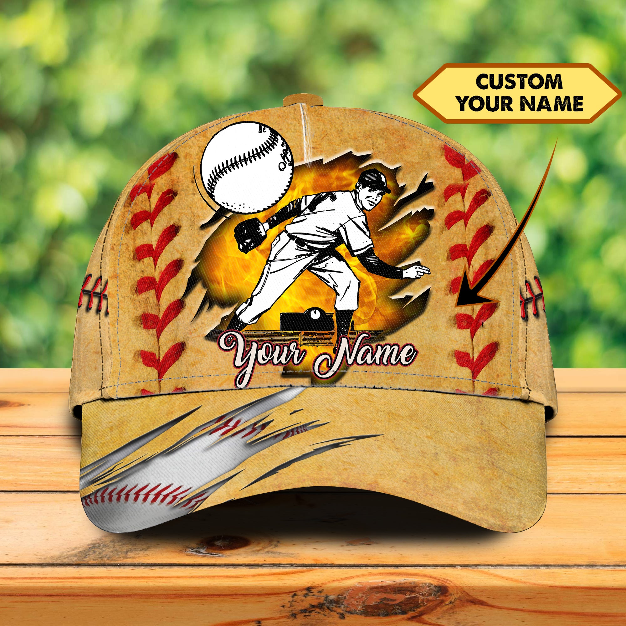 Baseball - Personalized Name Cap - Atm2k