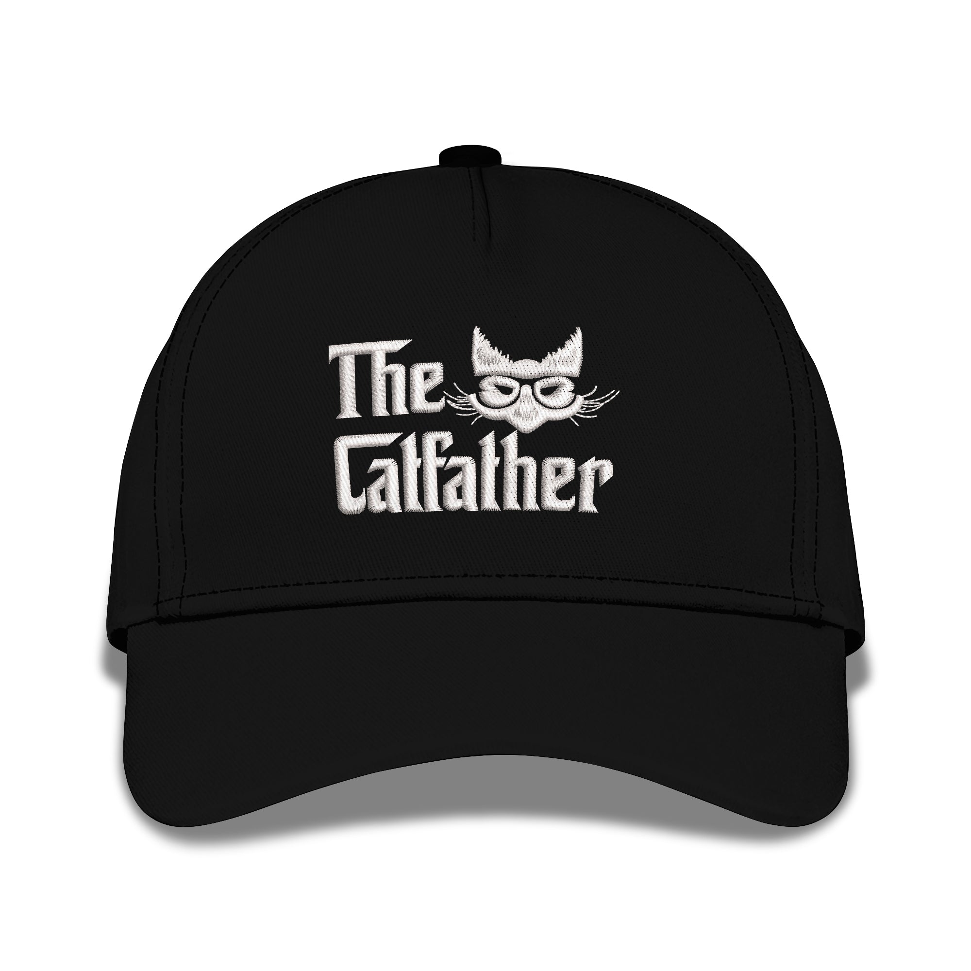 Catfather Cat Daddy Cat Dad Embroidered Baseball Caps