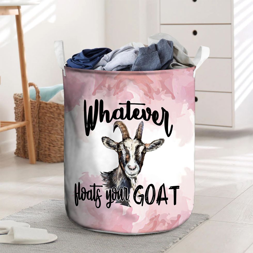 Whatever Floats Your Goat Laundry Basket