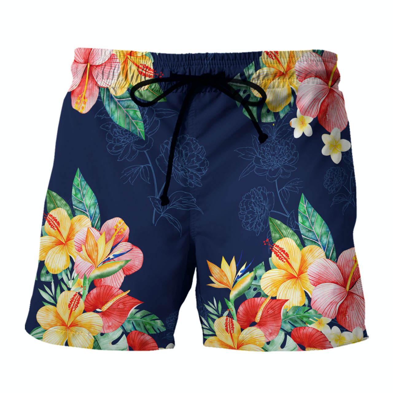 Color Turtle - 3D Hawaiian Men's - NA93