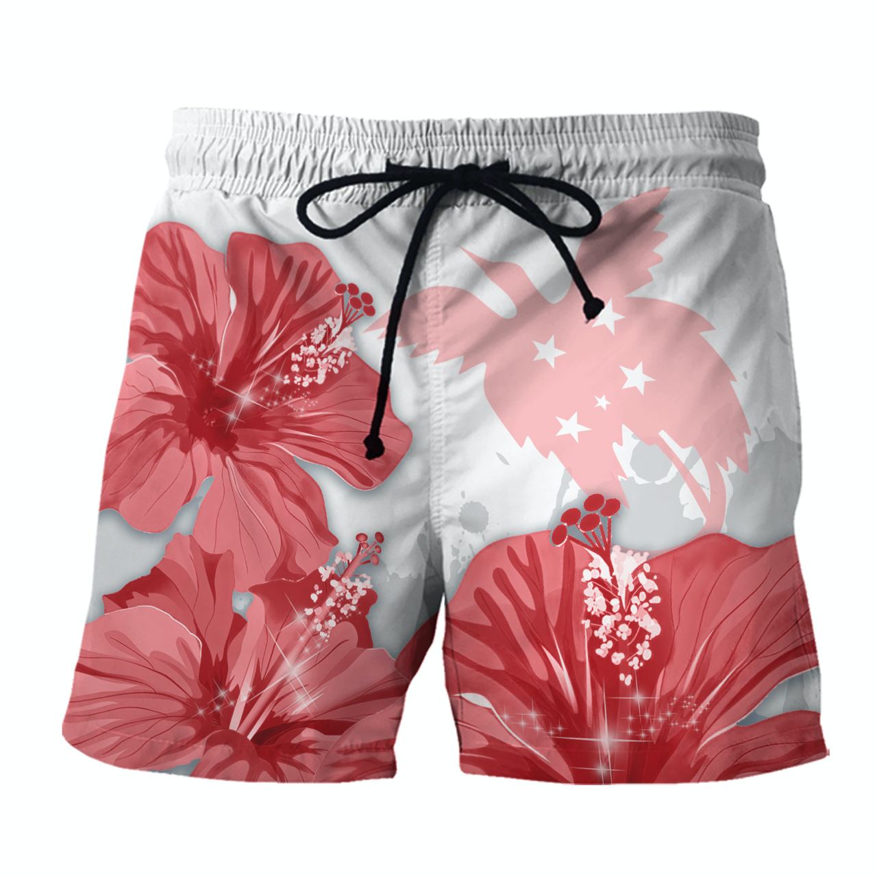 Red Bird Turtle - 3D Hawaiian Men's - NA93