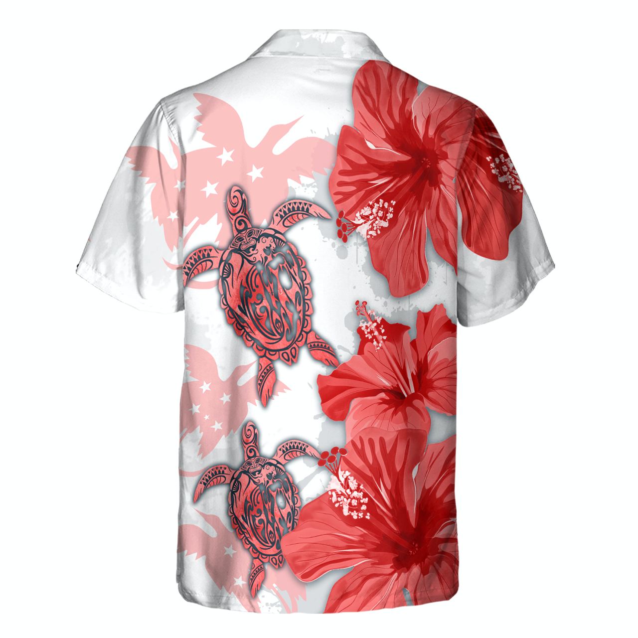 Red Bird Turtle - 3D Hawaiian Men's - NA93