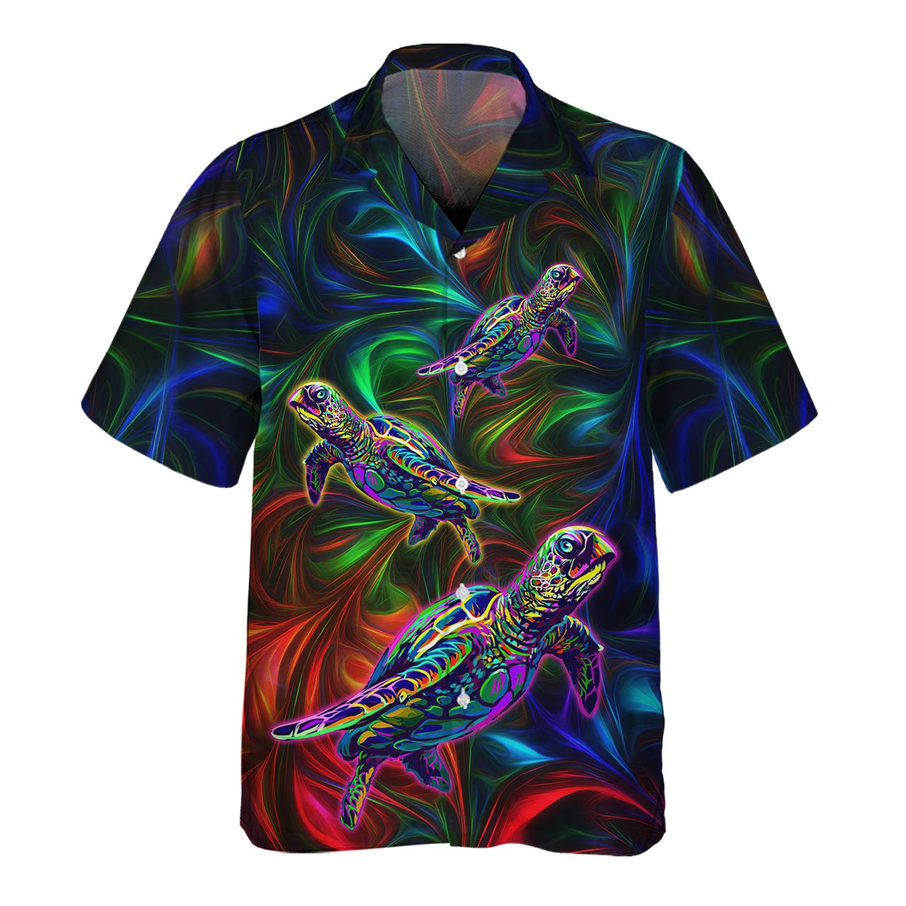 Light And Turtle - 3D Hawaiian Men's - NA93