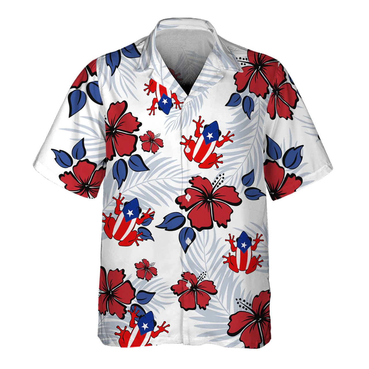 Frog Puerto Rico - 3D Hawaiian Men's - NA93