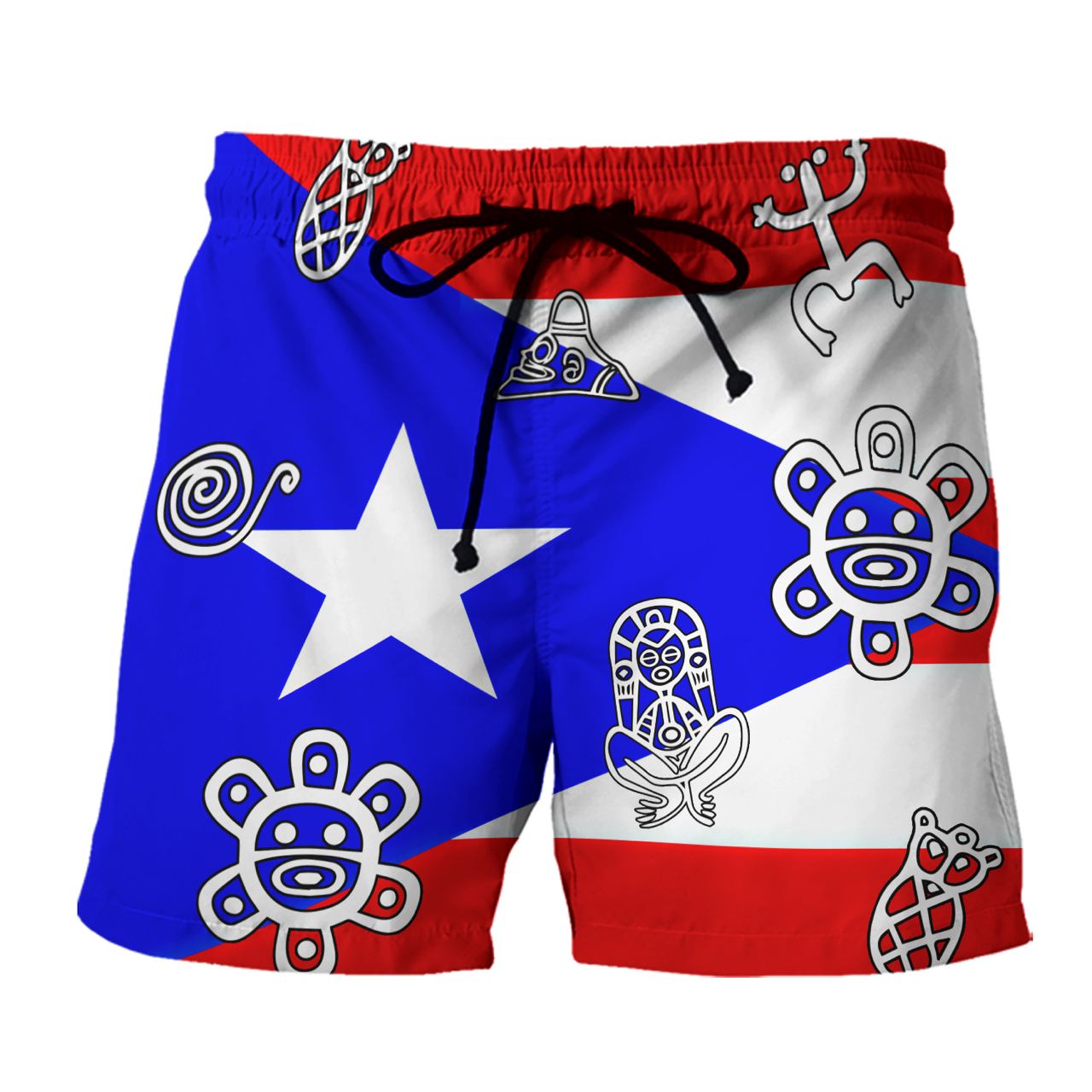 Black And White Puerto Rico Culture - 3D Hawaiian Men's - NA93